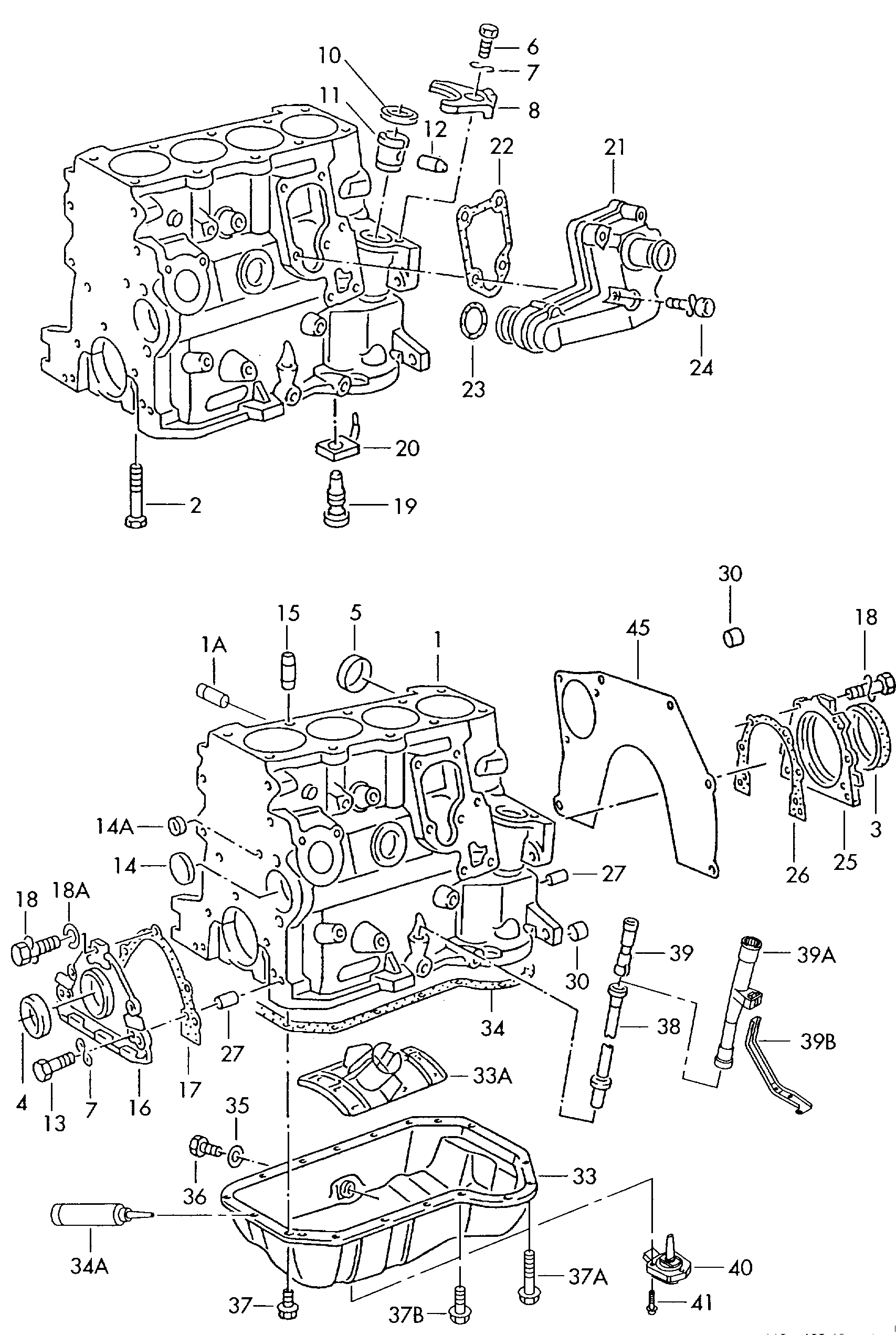 VAG D  176404A2 - Tesnilo, oljno korito parts5.com