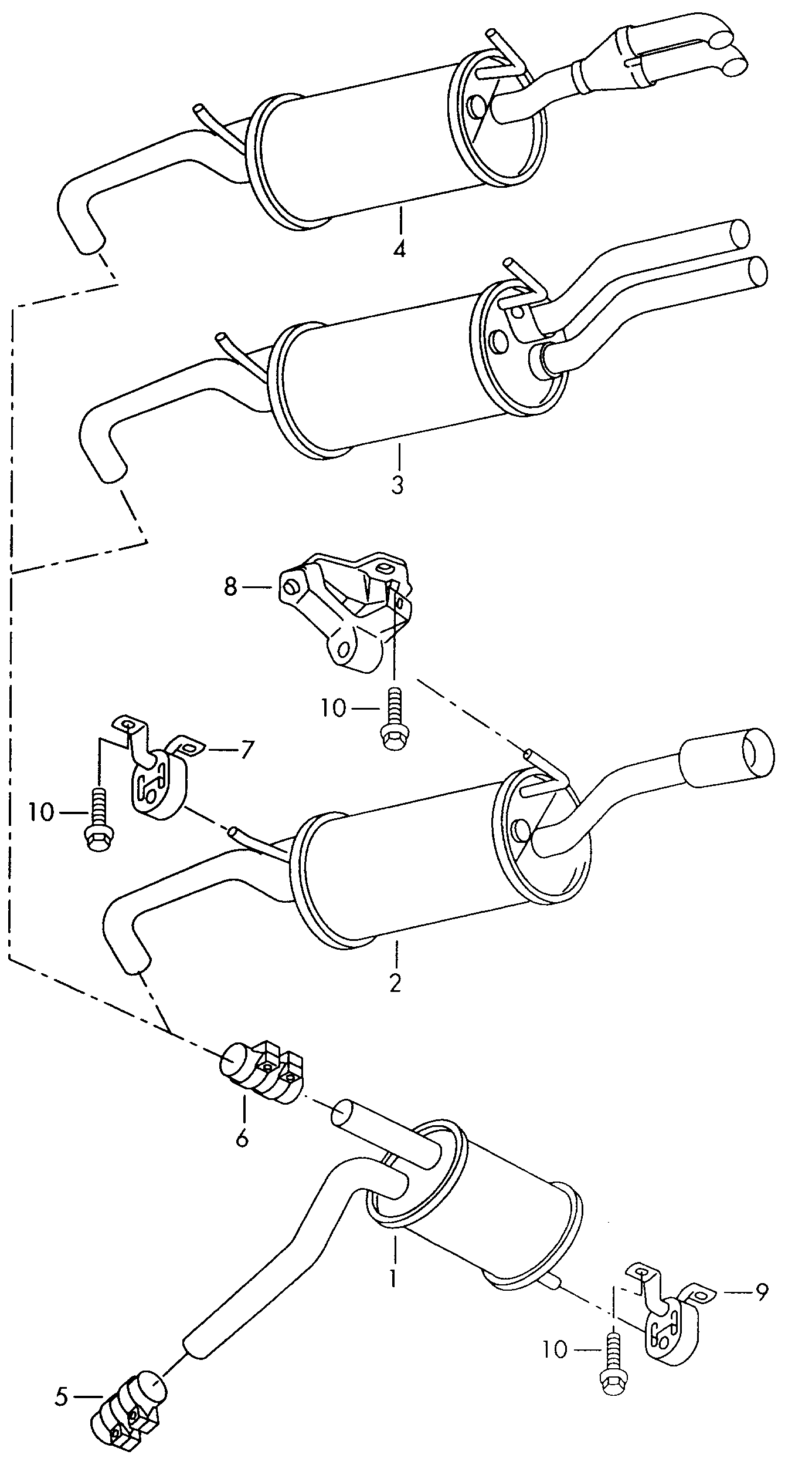 AUDI 4B0253144J - Uchwyt, tłumik parts5.com