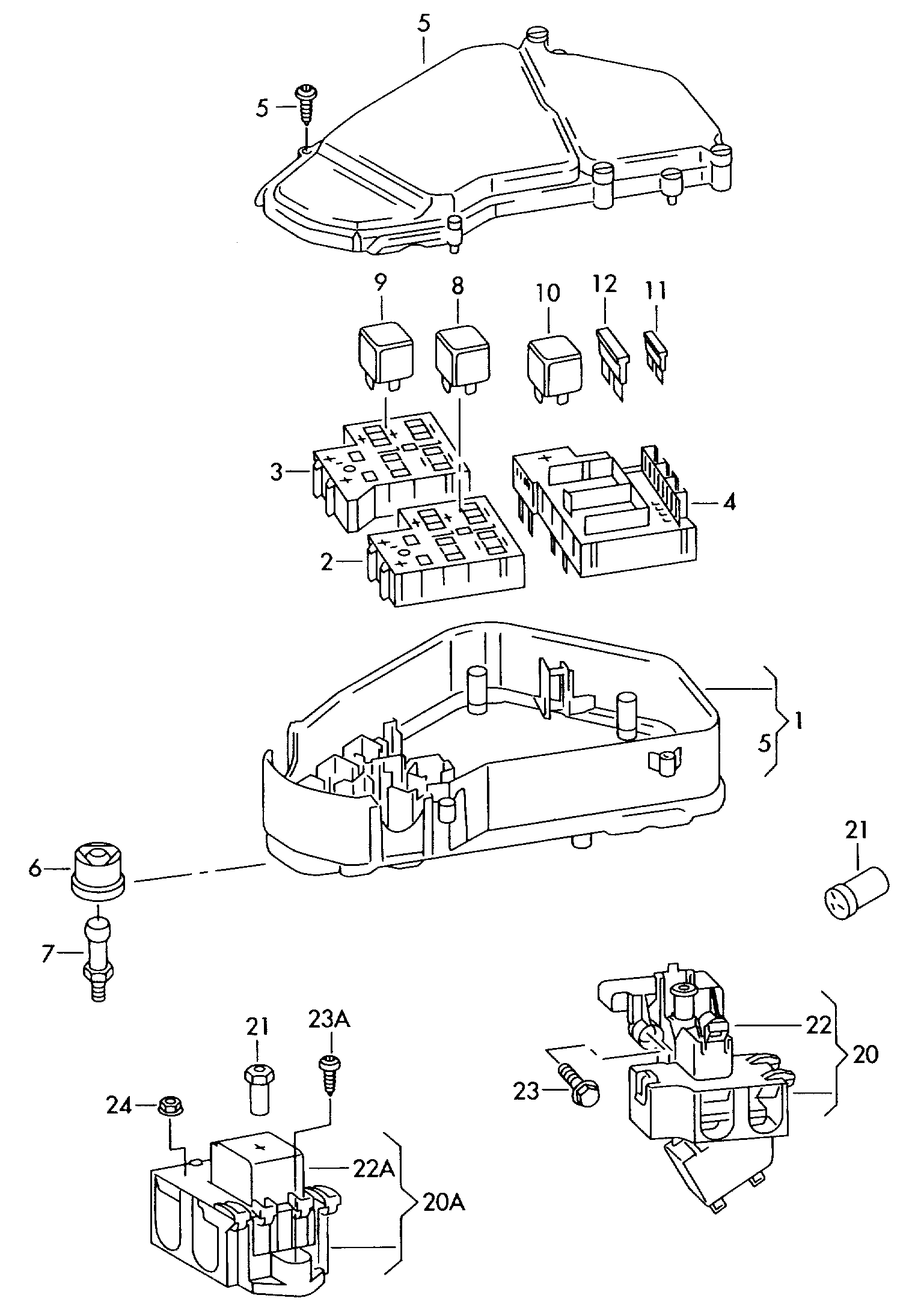 Seat 8E0 951 253 - Relais, feu de croisement parts5.com