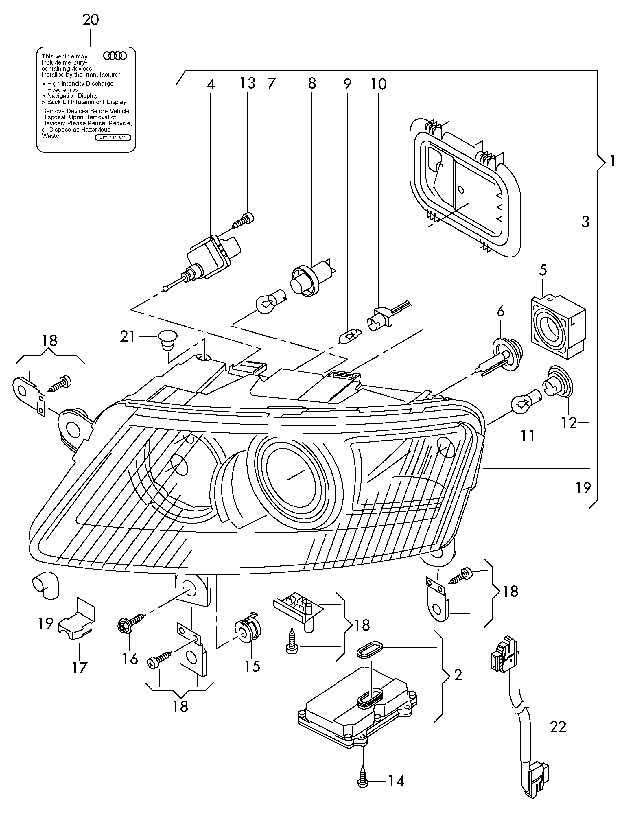 VW 8K0941597C - Bulb, headlight parts5.com