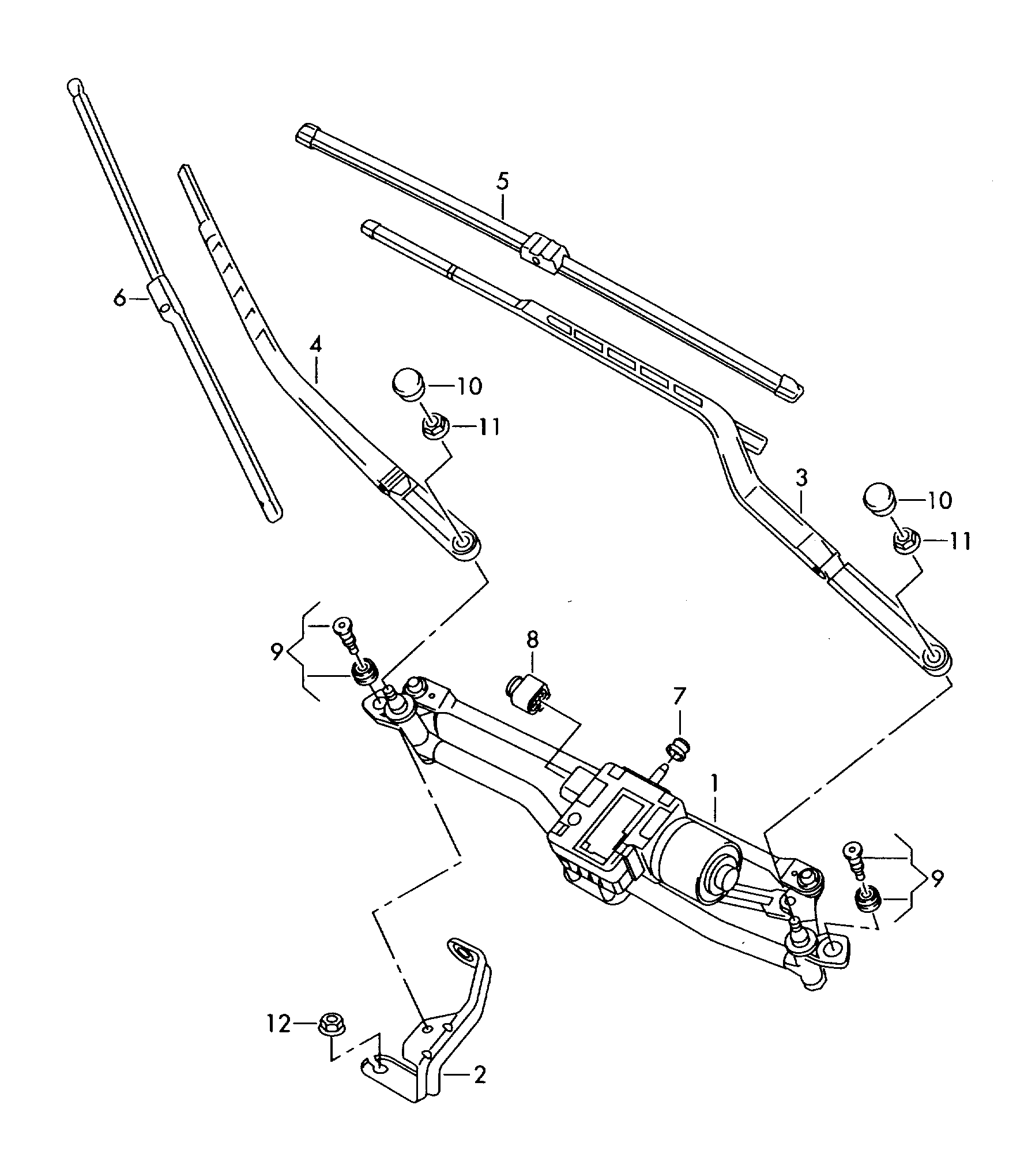 AUDI 8P1955425H - Metlica brisača parts5.com