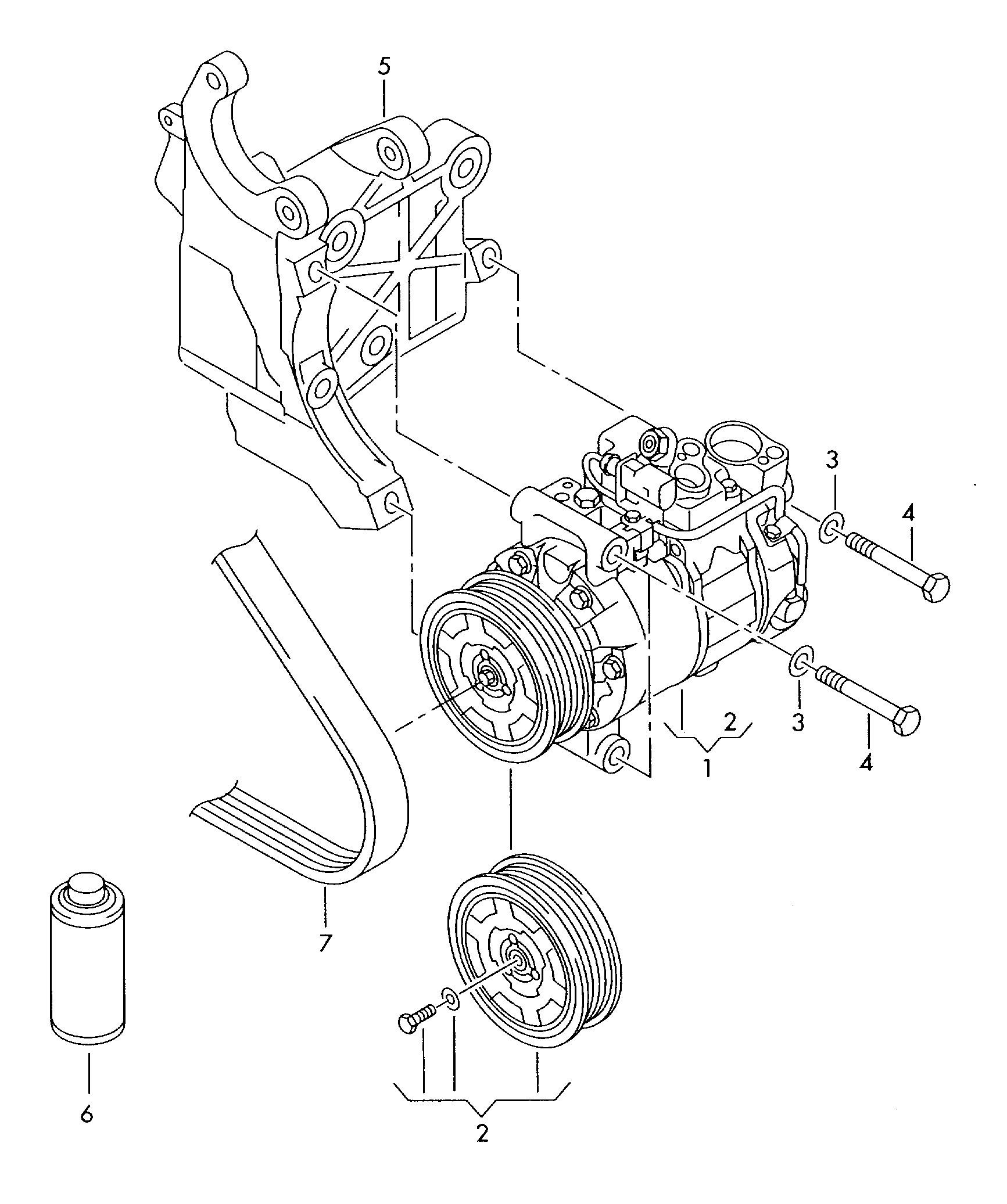 VAG 4E0260805BA - Kompresör, klima sistemi parts5.com