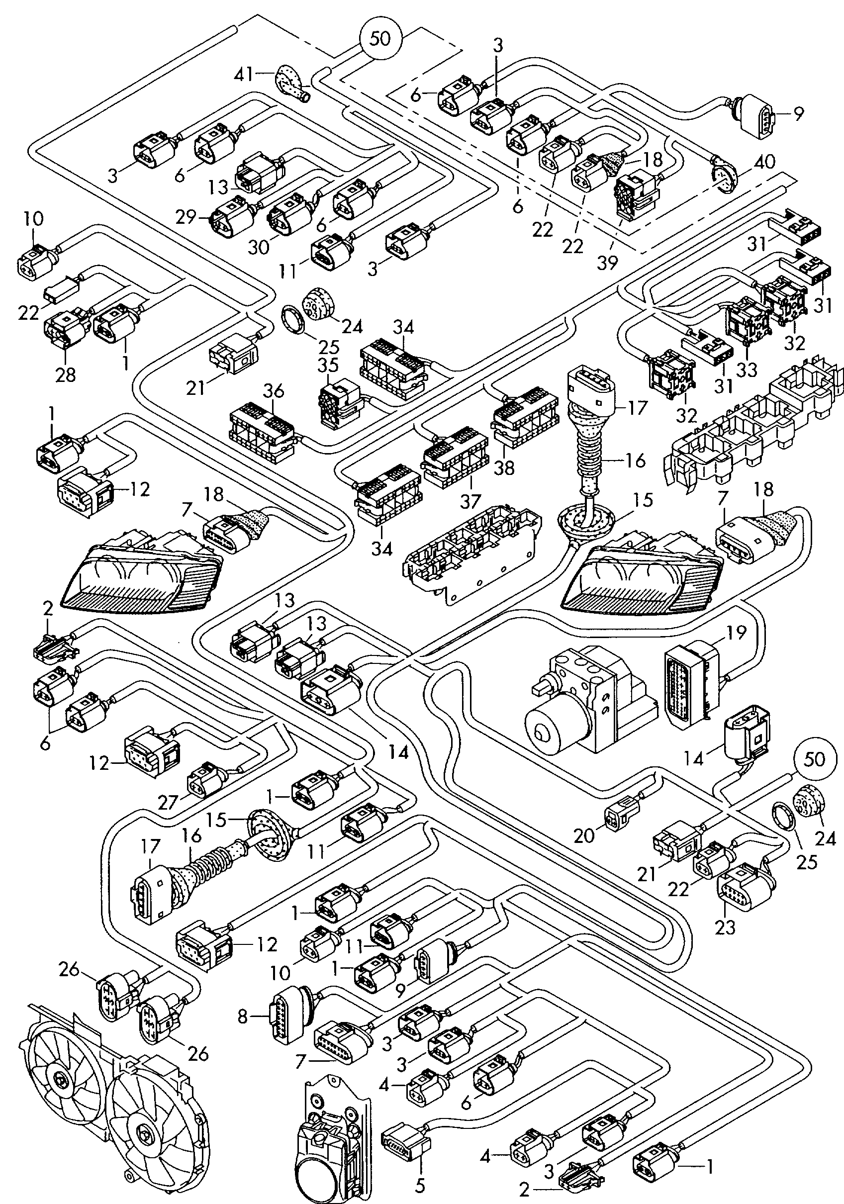 Skoda 6N0 927 997 A - Komplet za popravilo vodnika,centralna elektrika parts5.com