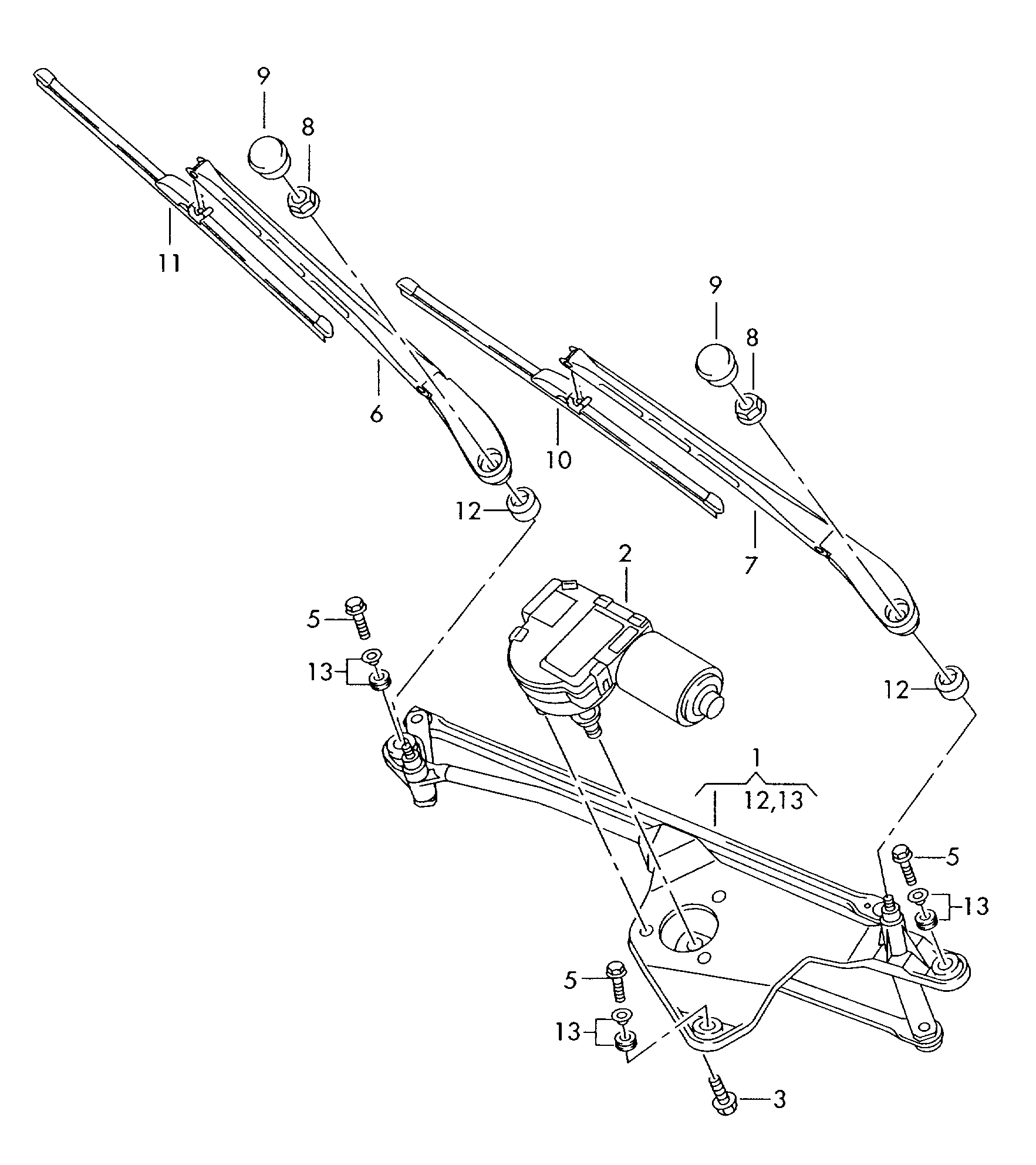 AUDI 4E0 998 002 - Silecek süpürgesi parts5.com