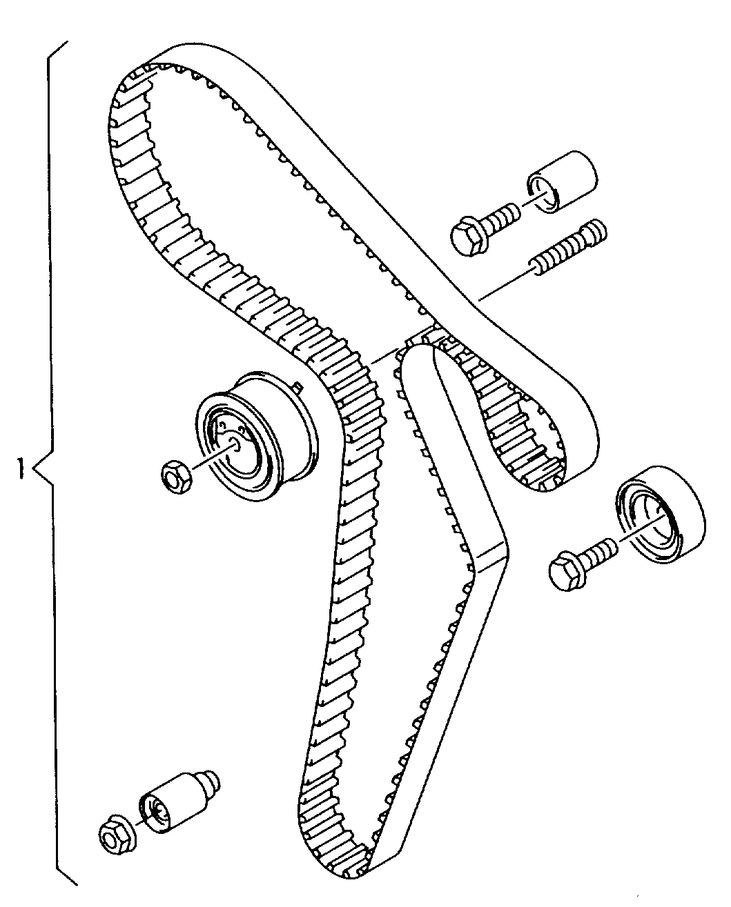 Skoda 03L 198 119 - Комплект ремня ГРМ parts5.com