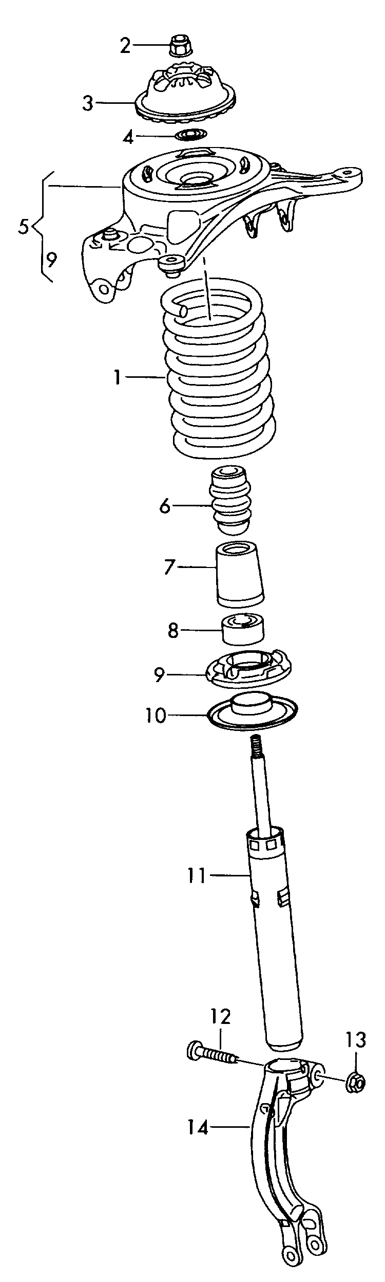 AUDI 8R0 412 131 D - Rubber Buffer, suspension parts5.com