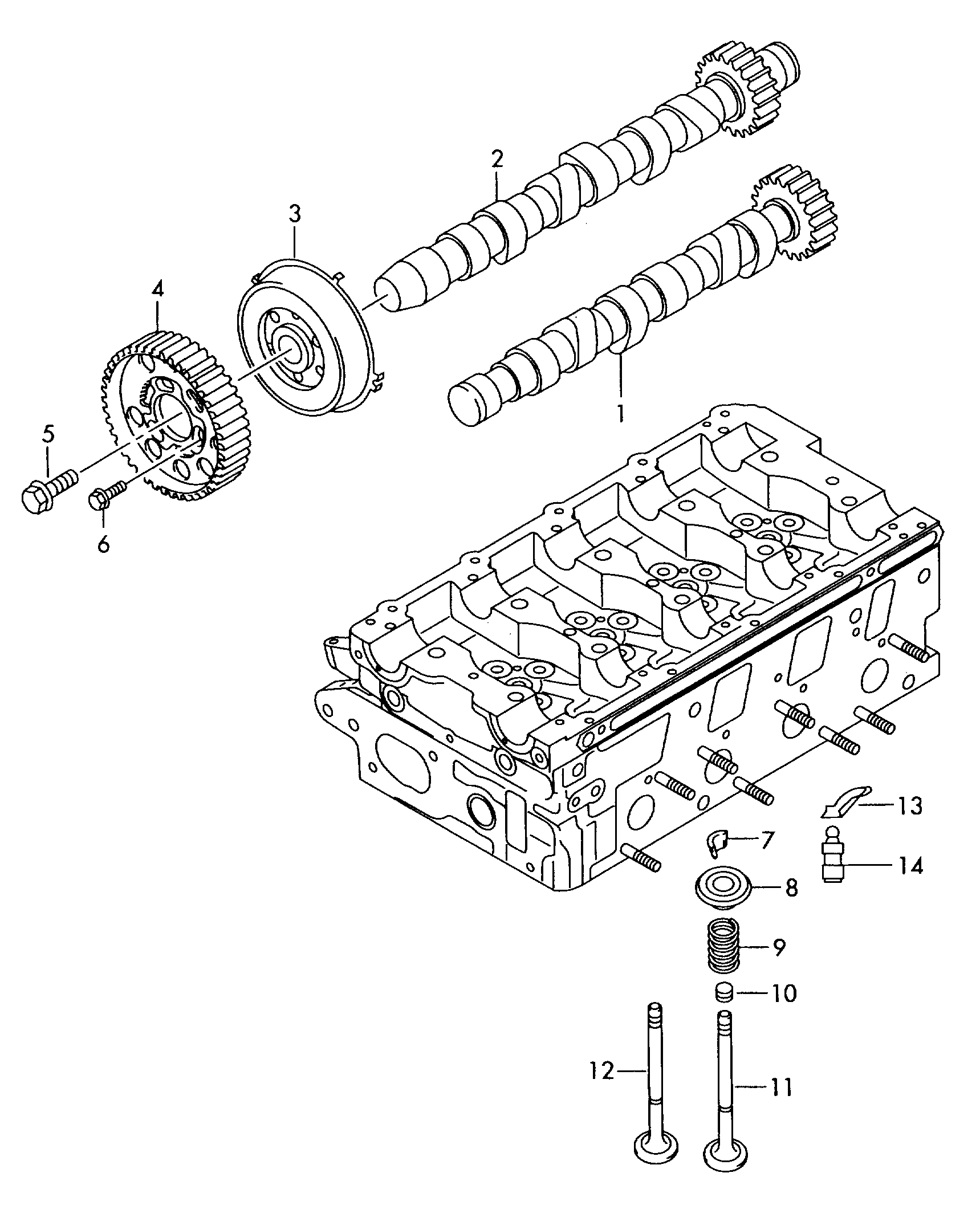 Seat 03L109022D - Camshaft parts5.com