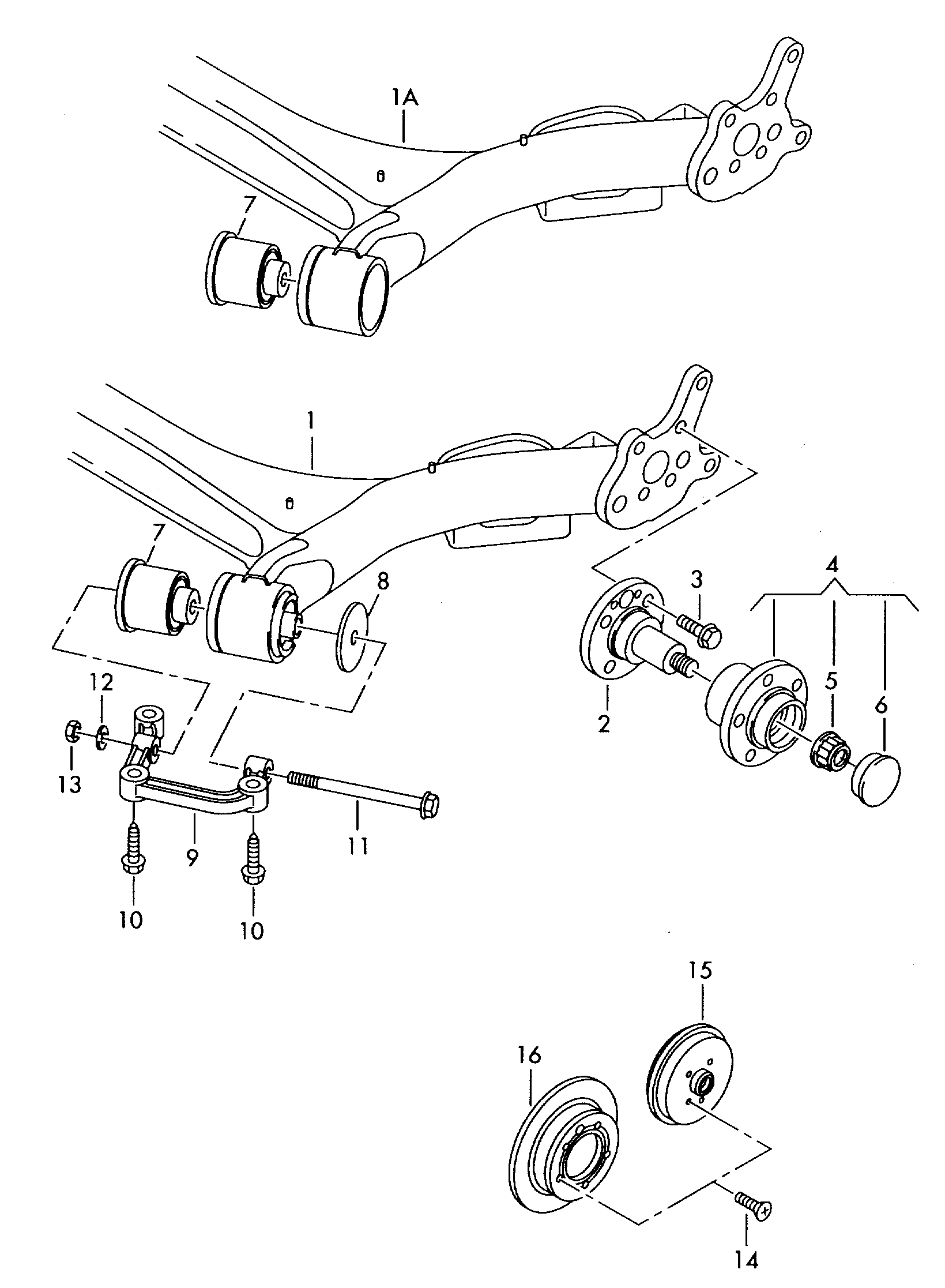 VW 6Q0 501 117 - Шенкел, окачване на колелата parts5.com