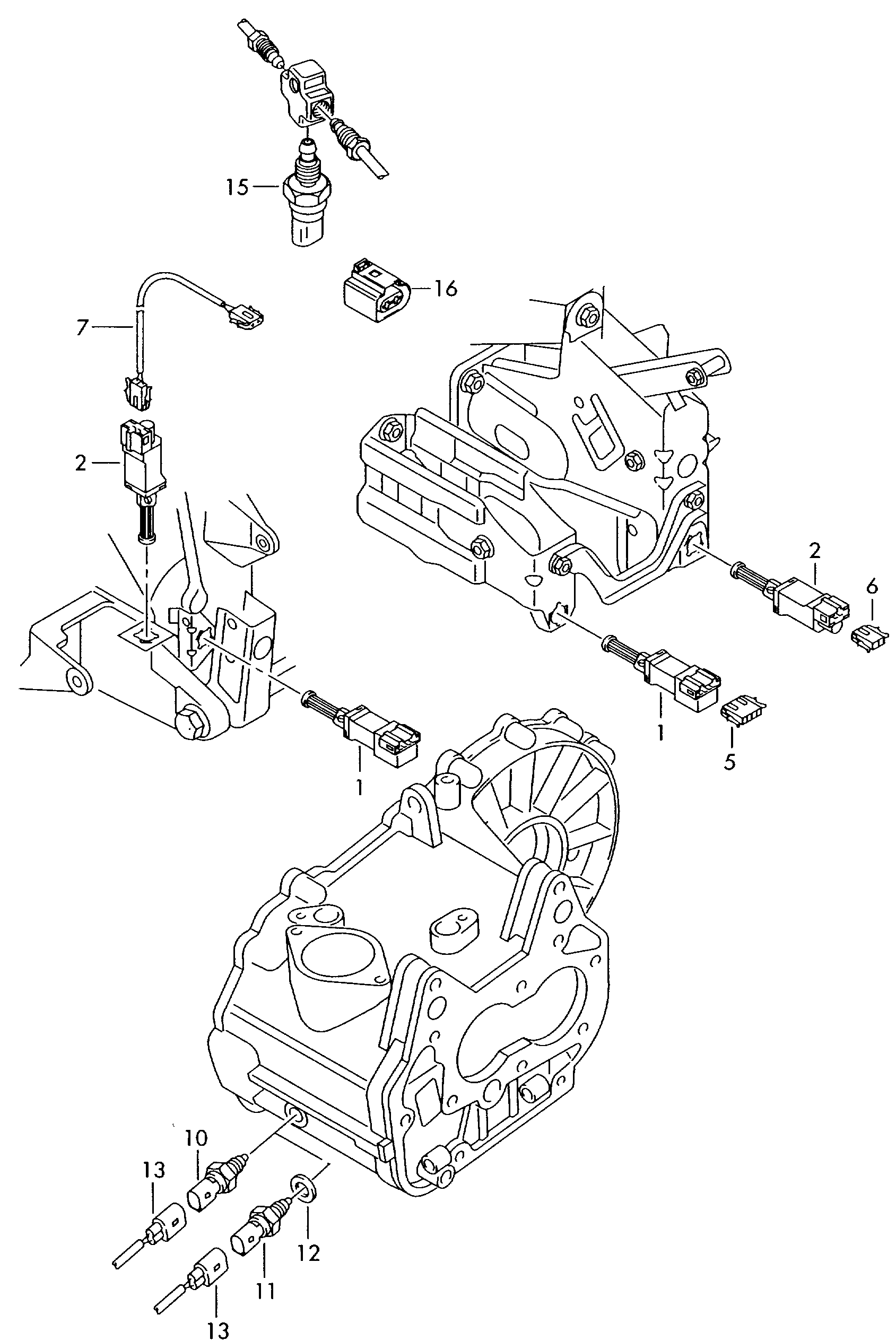 AUDI 02K 945 415 G - Spínač, světlo zpátečky parts5.com