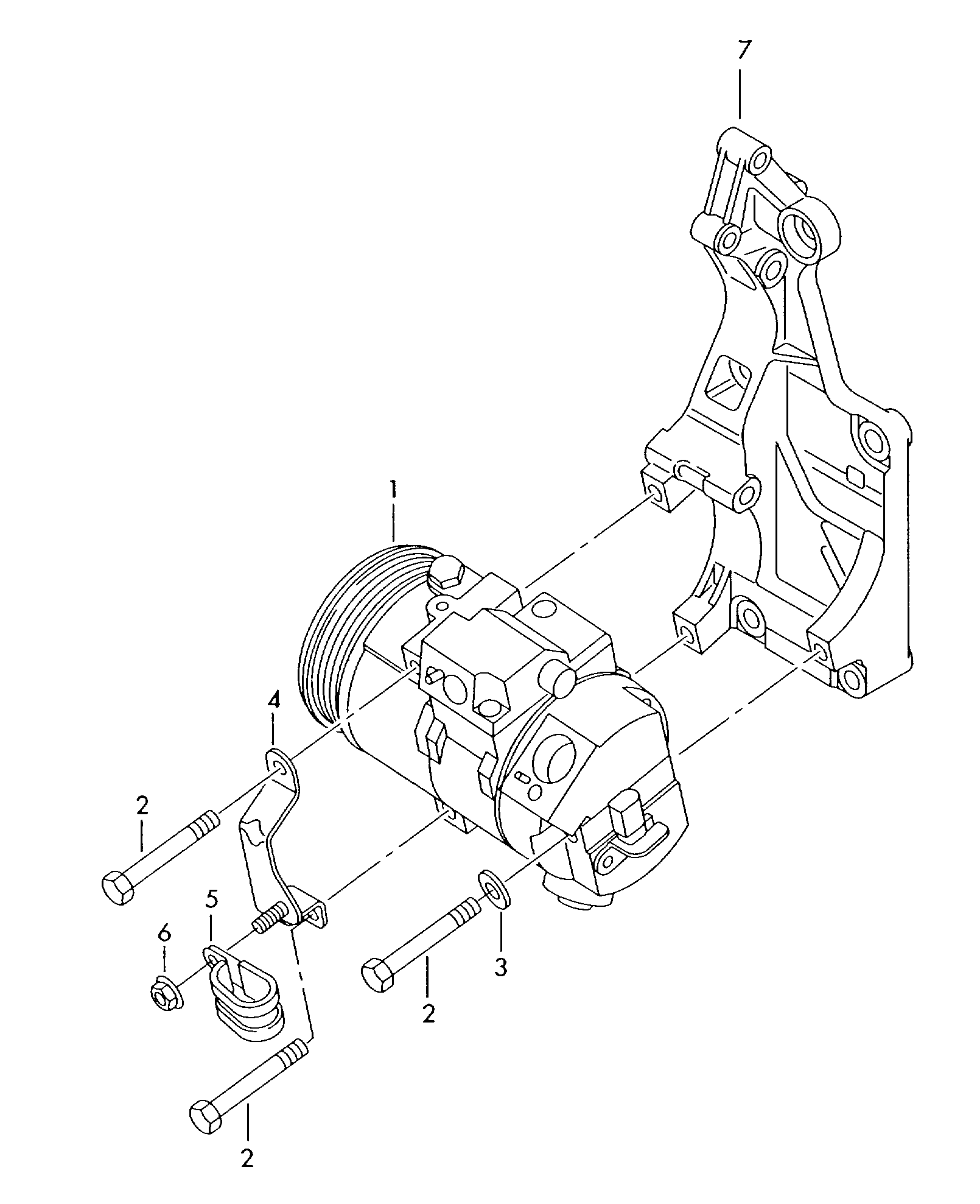 AUDI 8Z0260805A - Compressor, air conditioning parts5.com