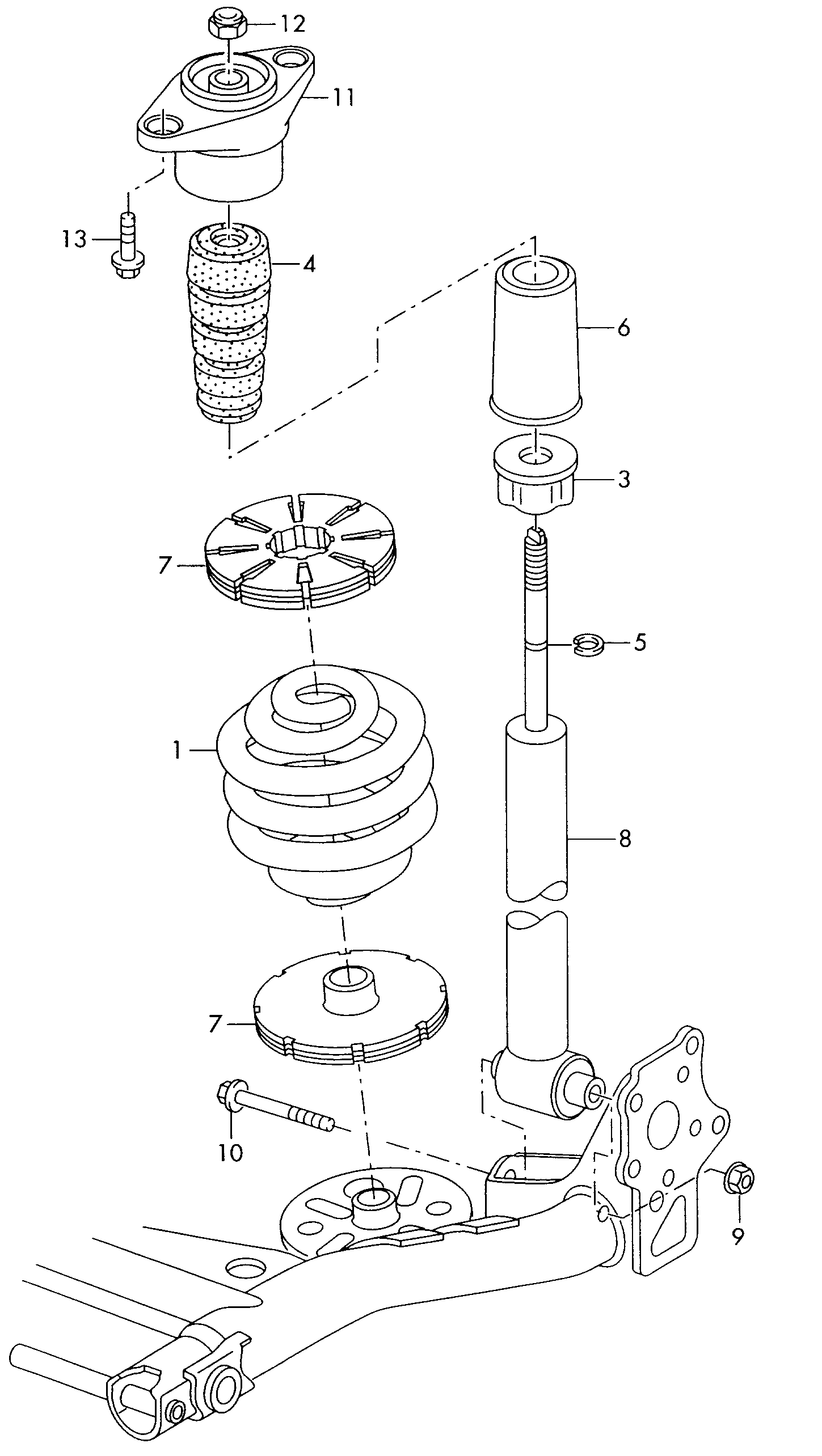 Seat 4B0513031R - Iskunvaimennin parts5.com