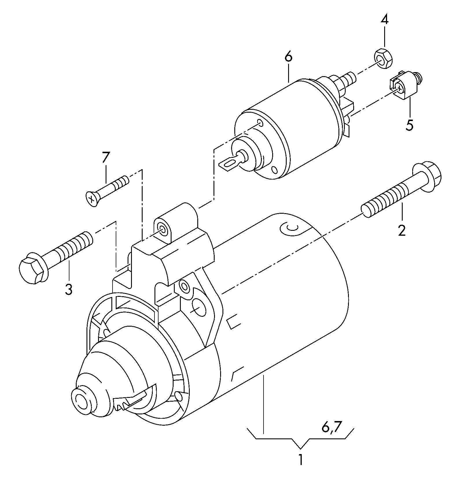 AUDI 02E911023M - Starter parts5.com