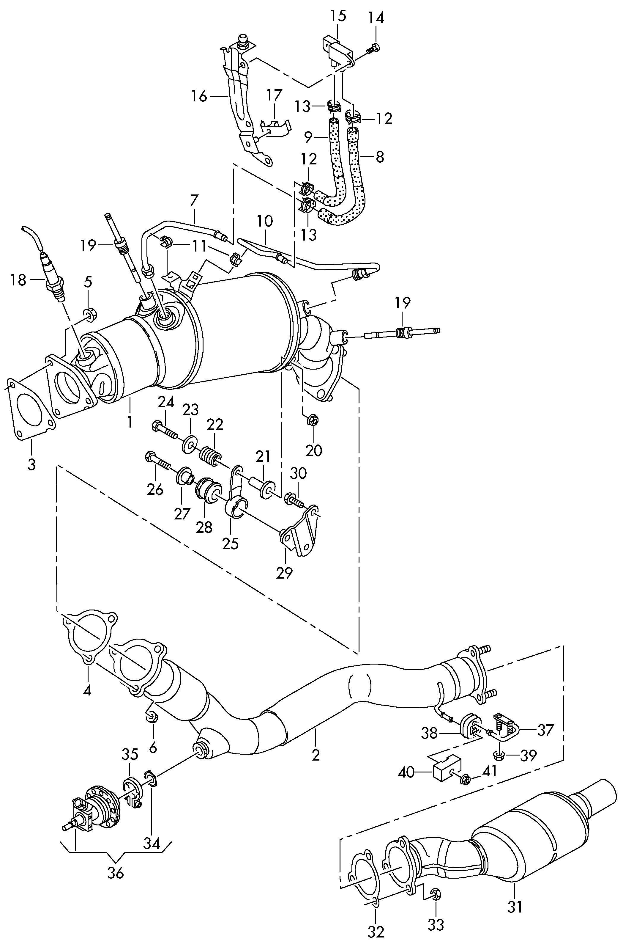 VAG 4G0423831 - Kompletna manžetna, upravljanje parts5.com