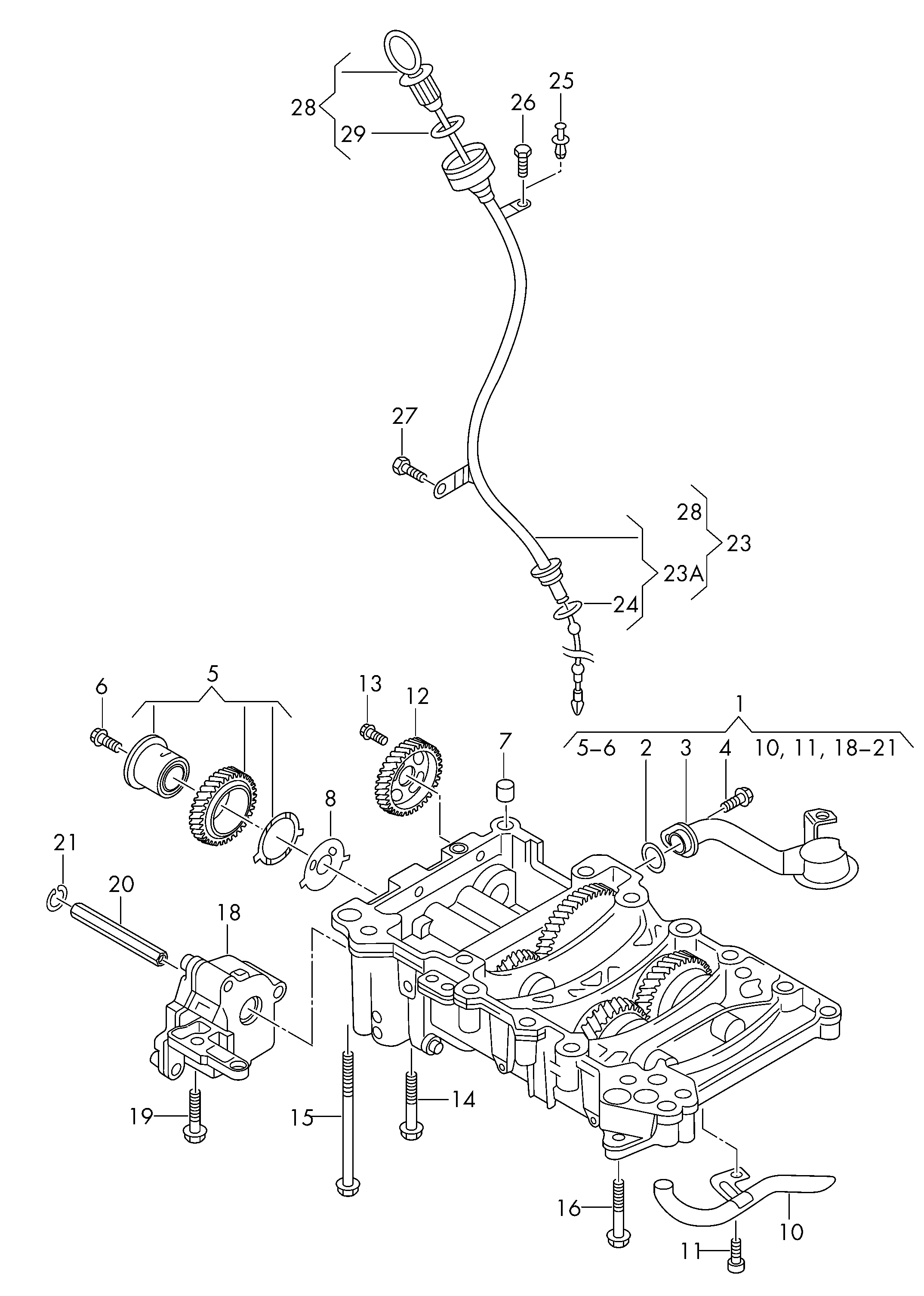 VAG WHT001969 - Φλάντζα, αντλία λαδιού parts5.com