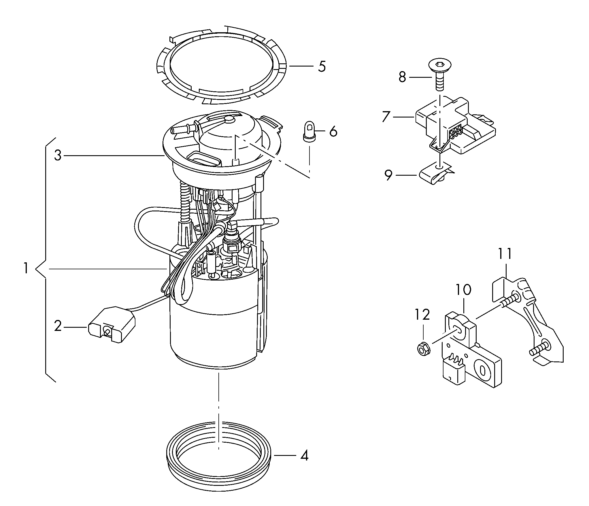 AUDI 4G0 906 093H - Unidad de control, bomba de combustible parts5.com