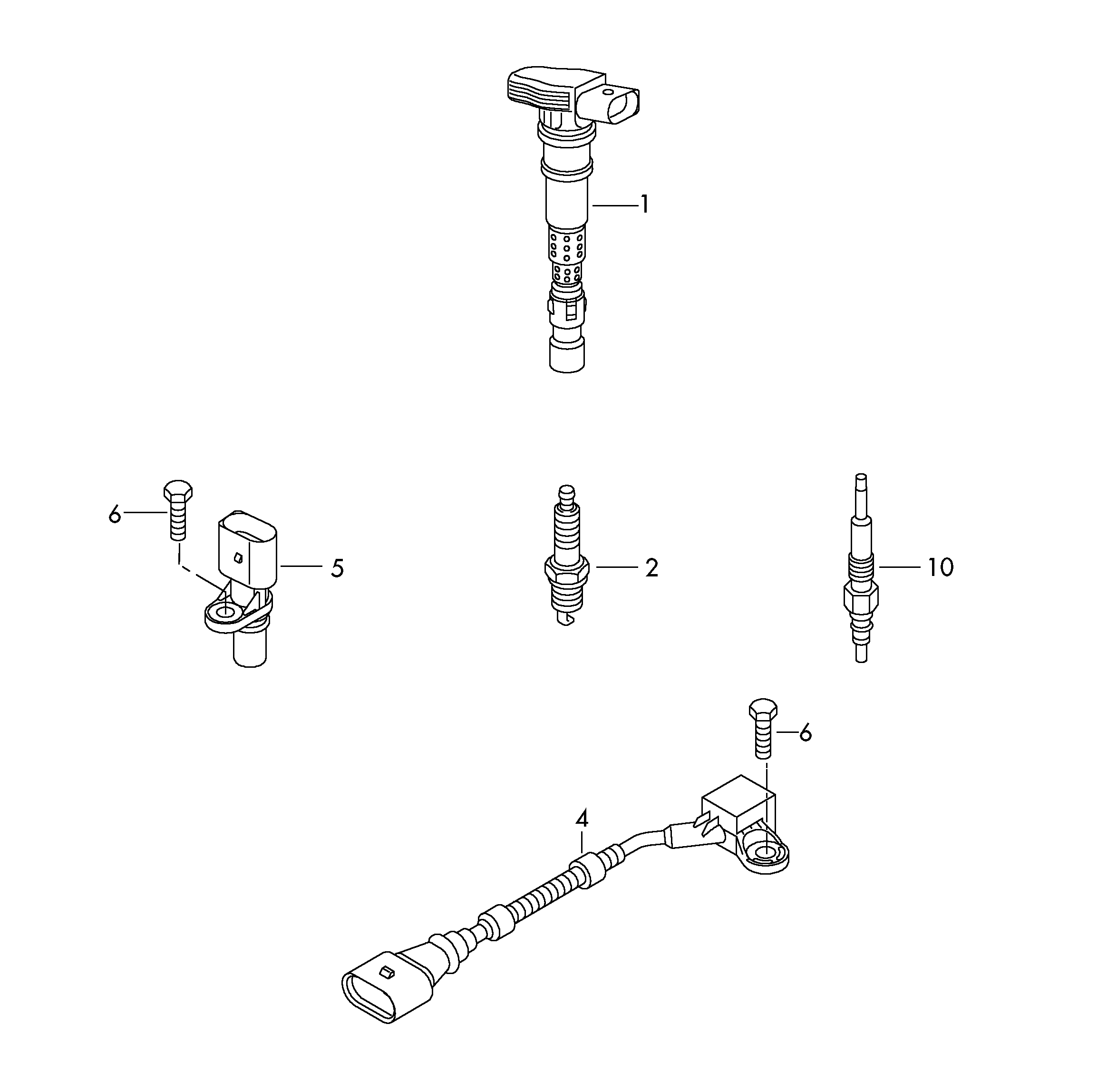 Seat 030 907 601 E - Senzor,pozitie ax cu came parts5.com