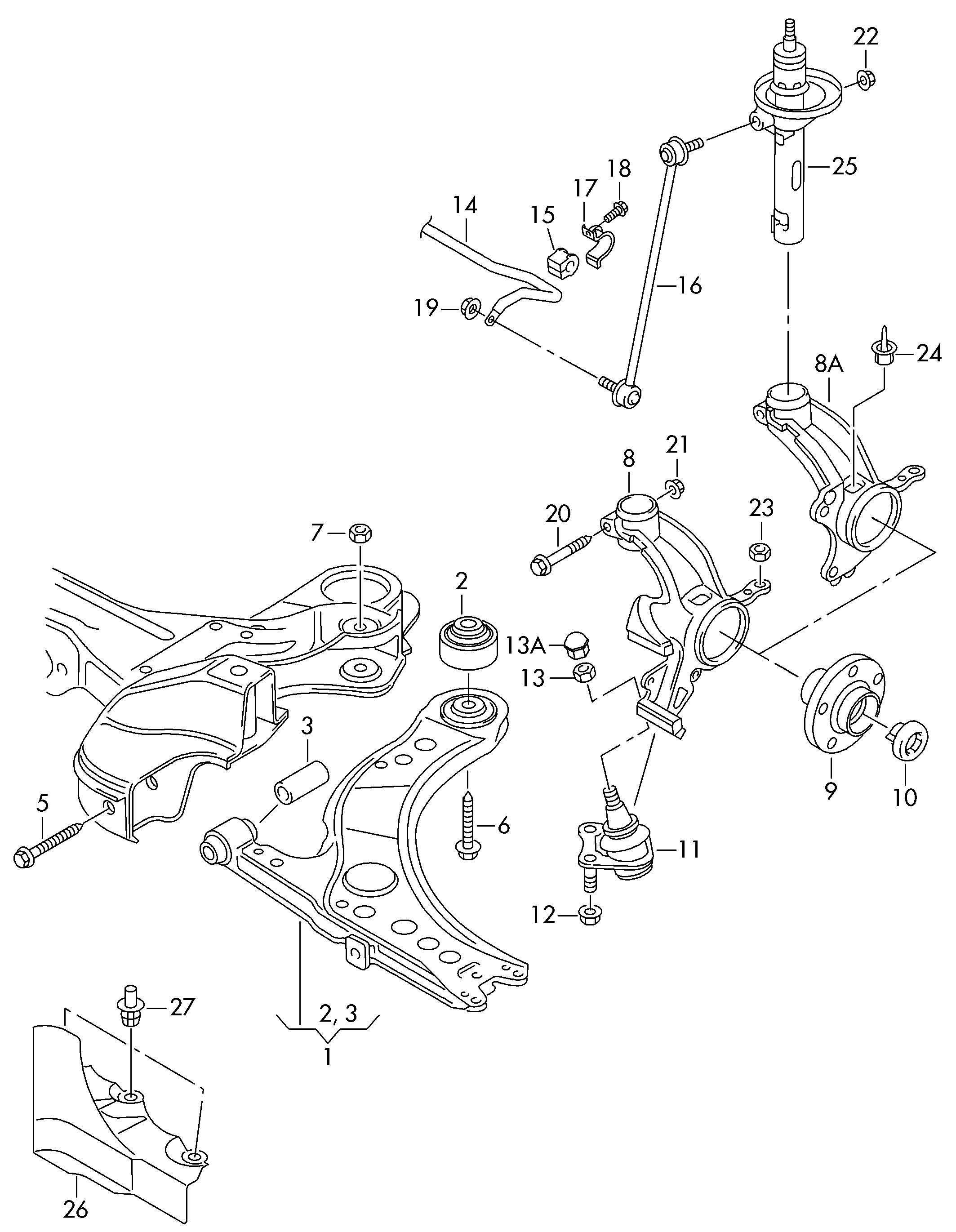 VAG 6R0 407 365 A - Támasztó / vezetőcsukló parts5.com