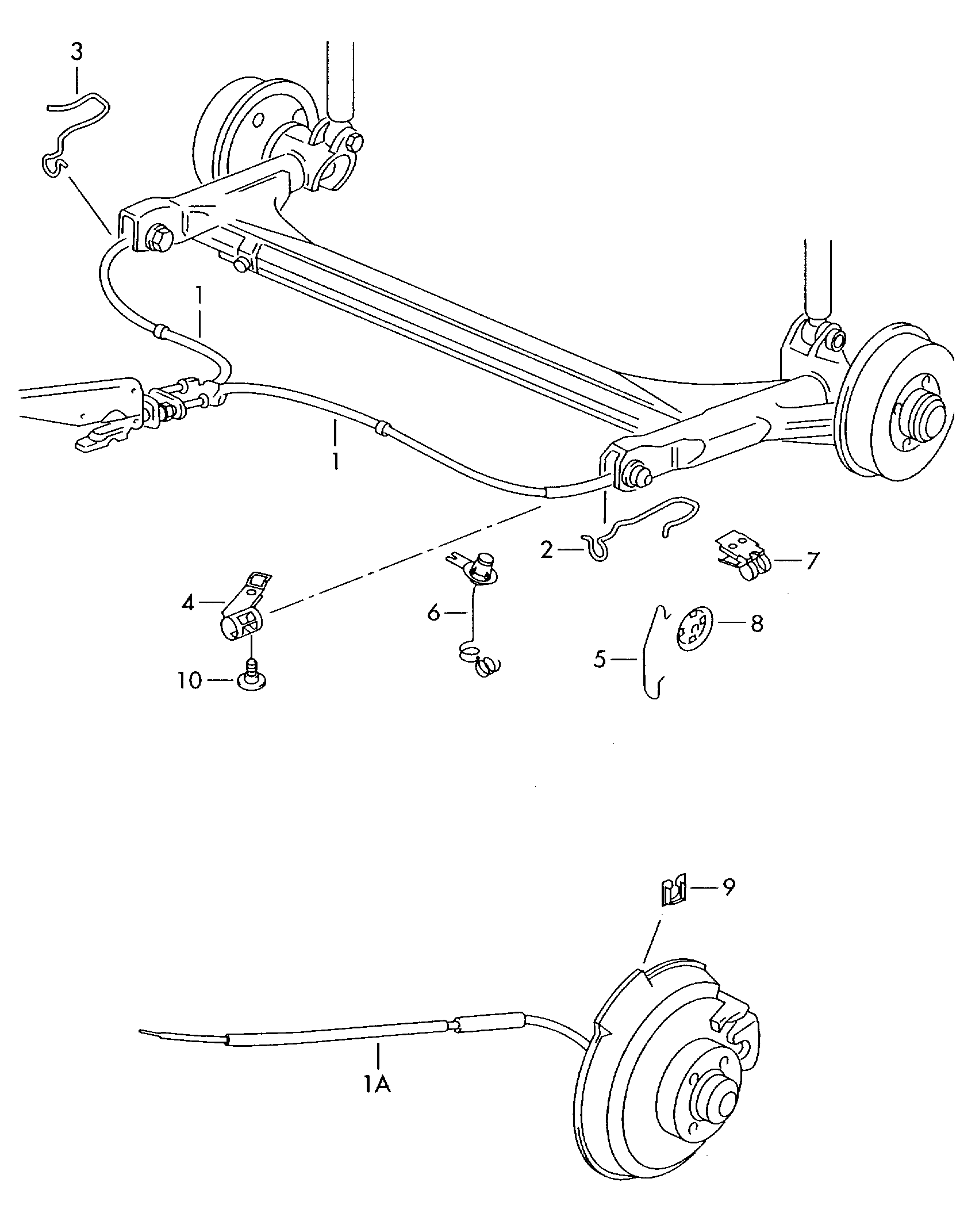 VAG 6R0 609 721 C - Seilzug, Feststellbremse parts5.com