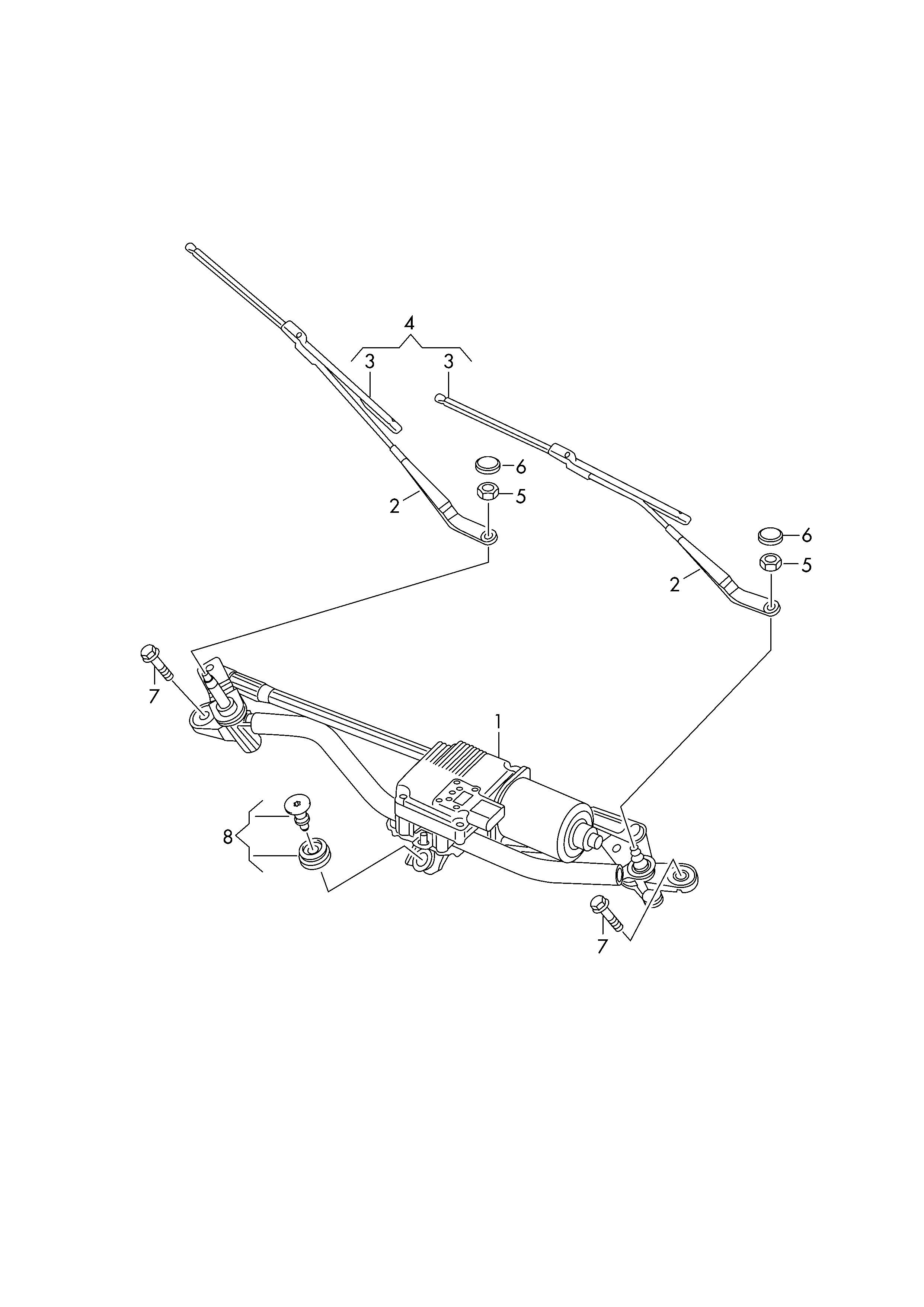 VAG 8X1998002A - Перо на чистачка parts5.com