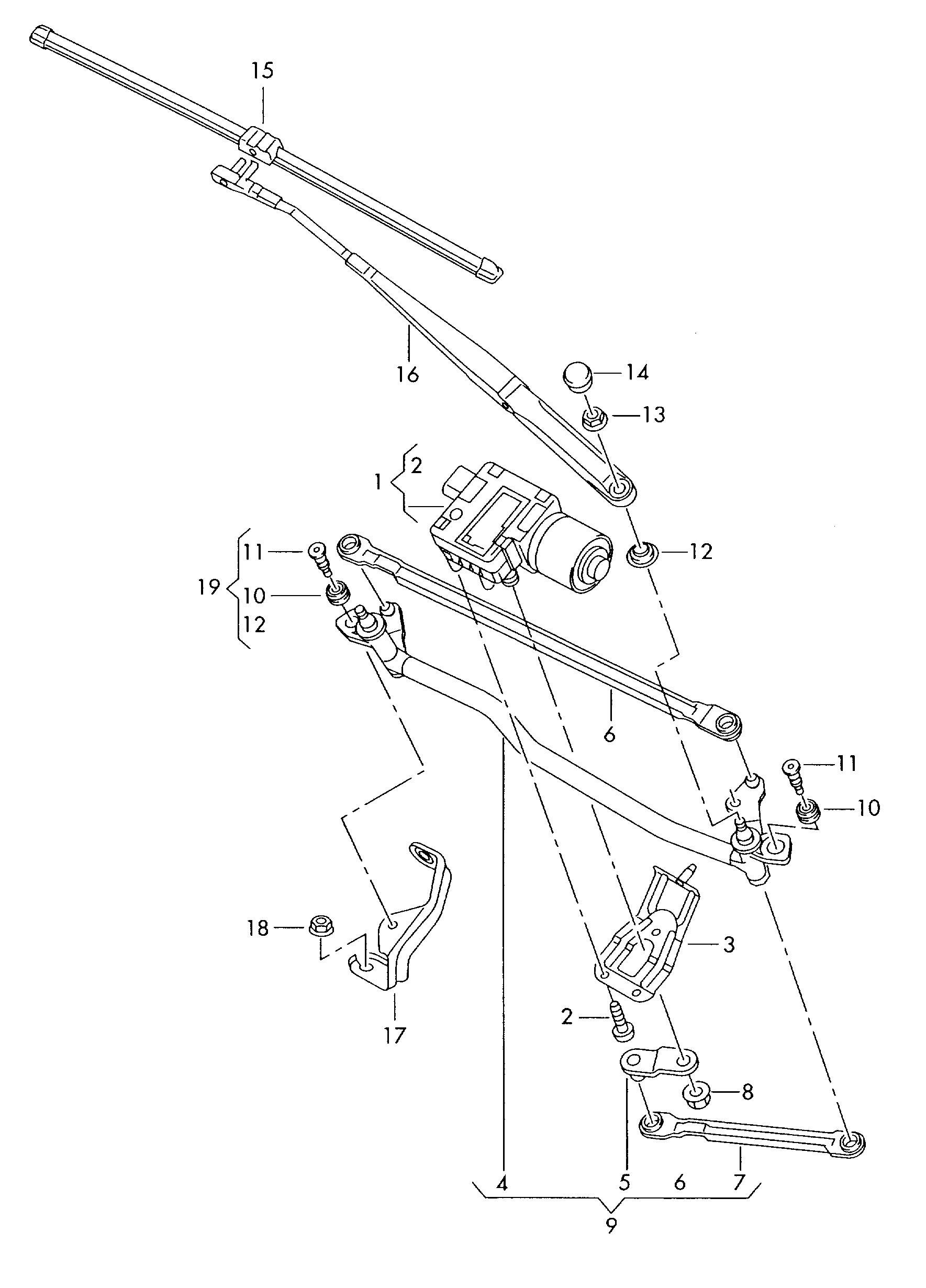 AUDI 8P1955425F - Lamela stergator parts5.com