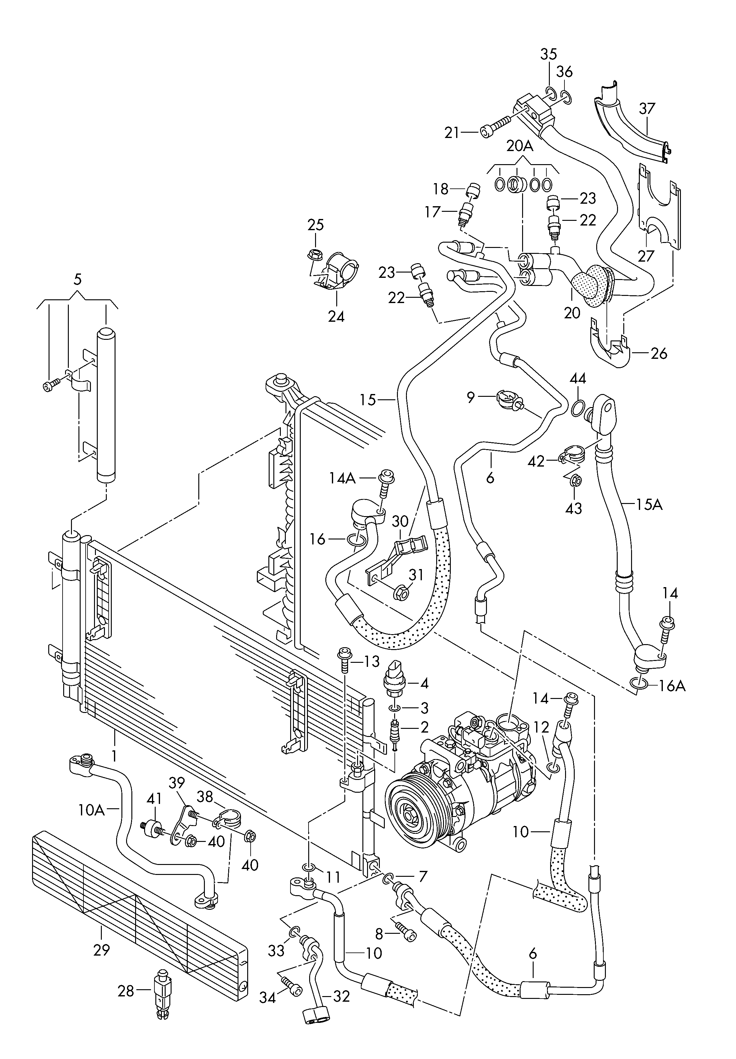 AUDI 8K0260403AF - Condensador, aire acondicionado parts5.com