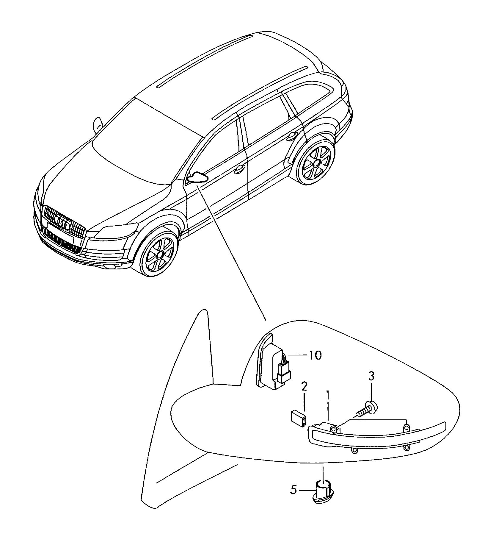 VAG 8K0949101 - Външно огледало parts5.com