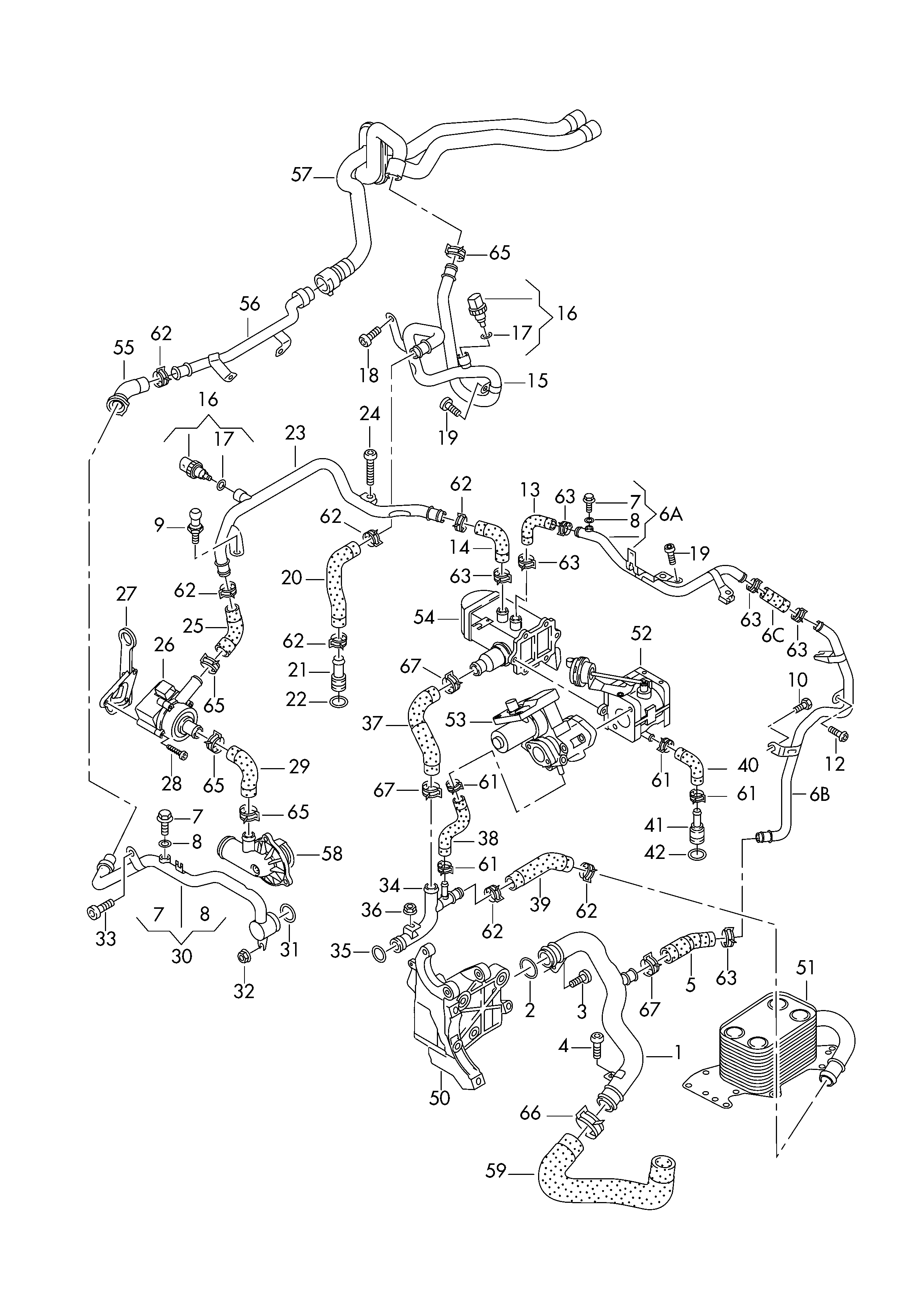 Skoda N 904 650 03 - Zaptivka, cevovod rashladne tečnosti parts5.com