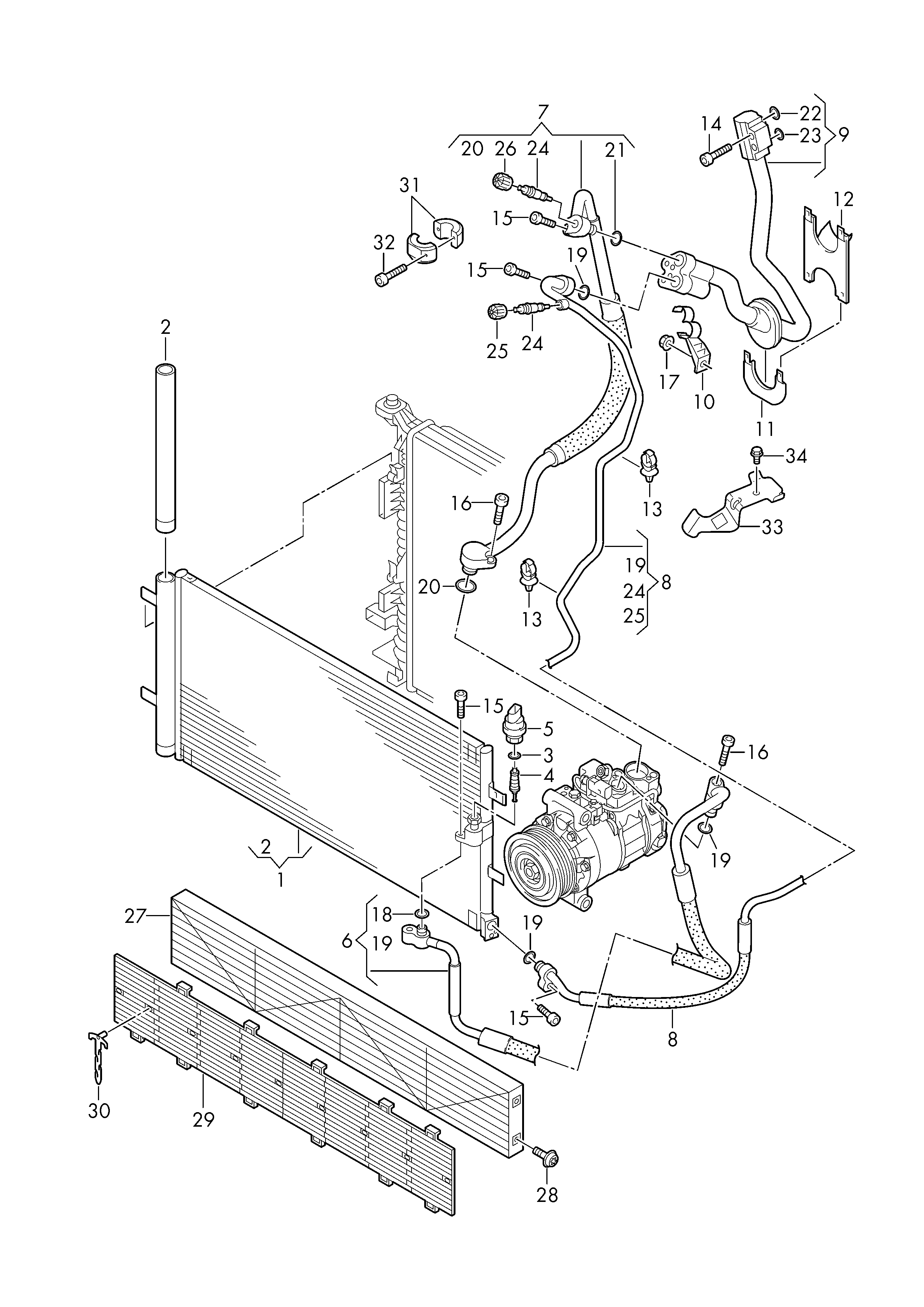 CUPRA 4G0260403A - A/C condenser parts5.com