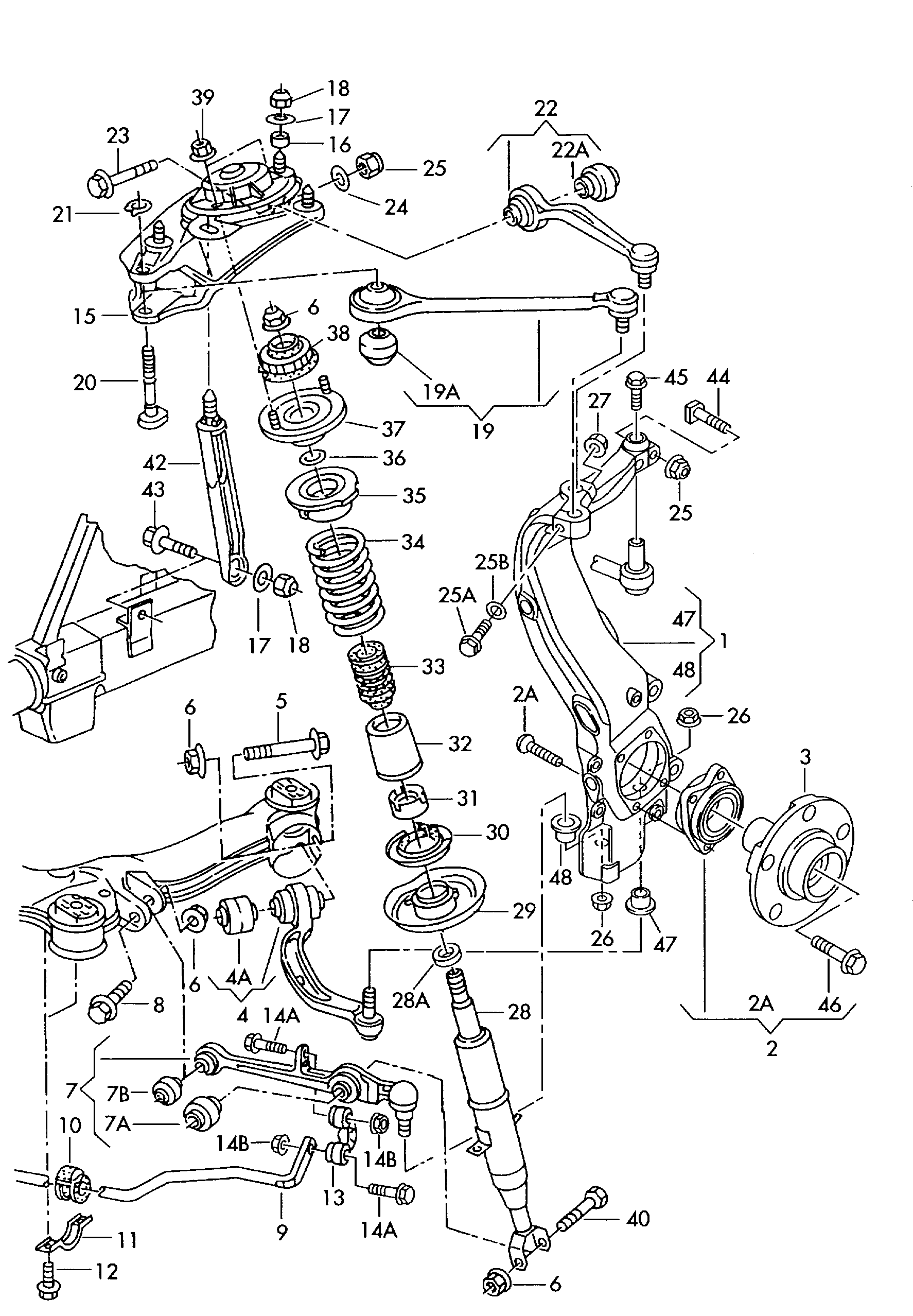 VAG 4D0 407 182G - Έδραση, ψαλίδι parts5.com