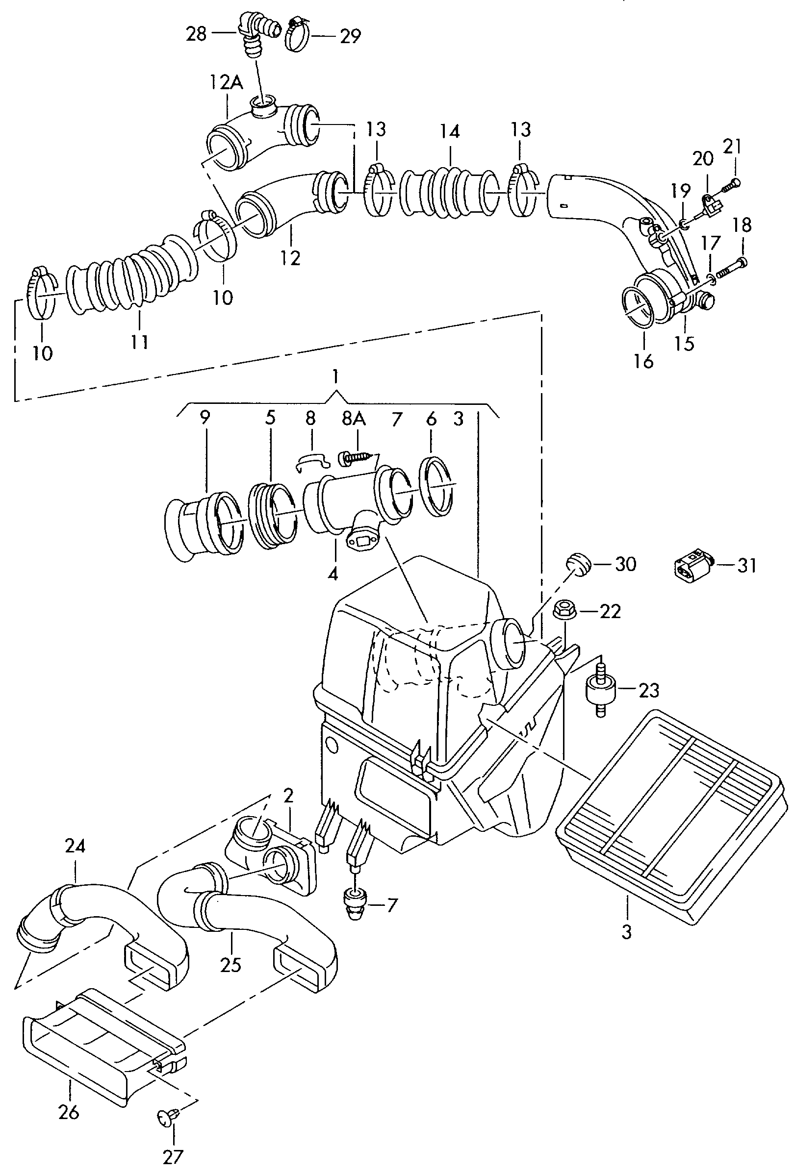 Seat 078 133 471 E - Μετρητής μάζας αέρα parts5.com