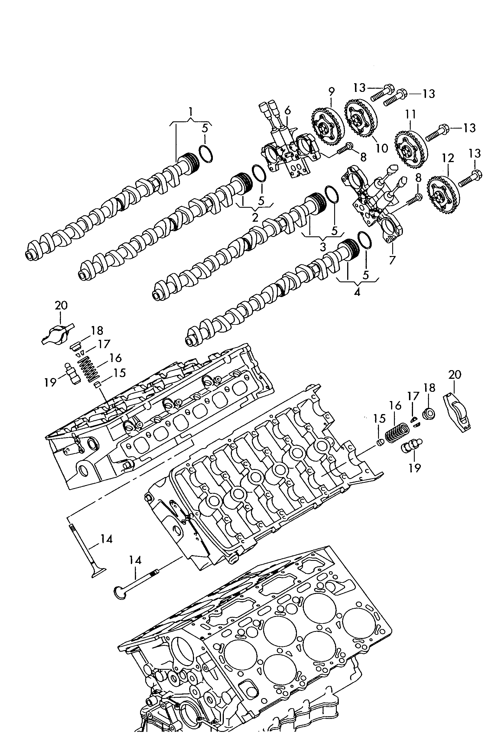 VW 022 109 423 B - Толкатель, гидрокомпенсатор parts5.com