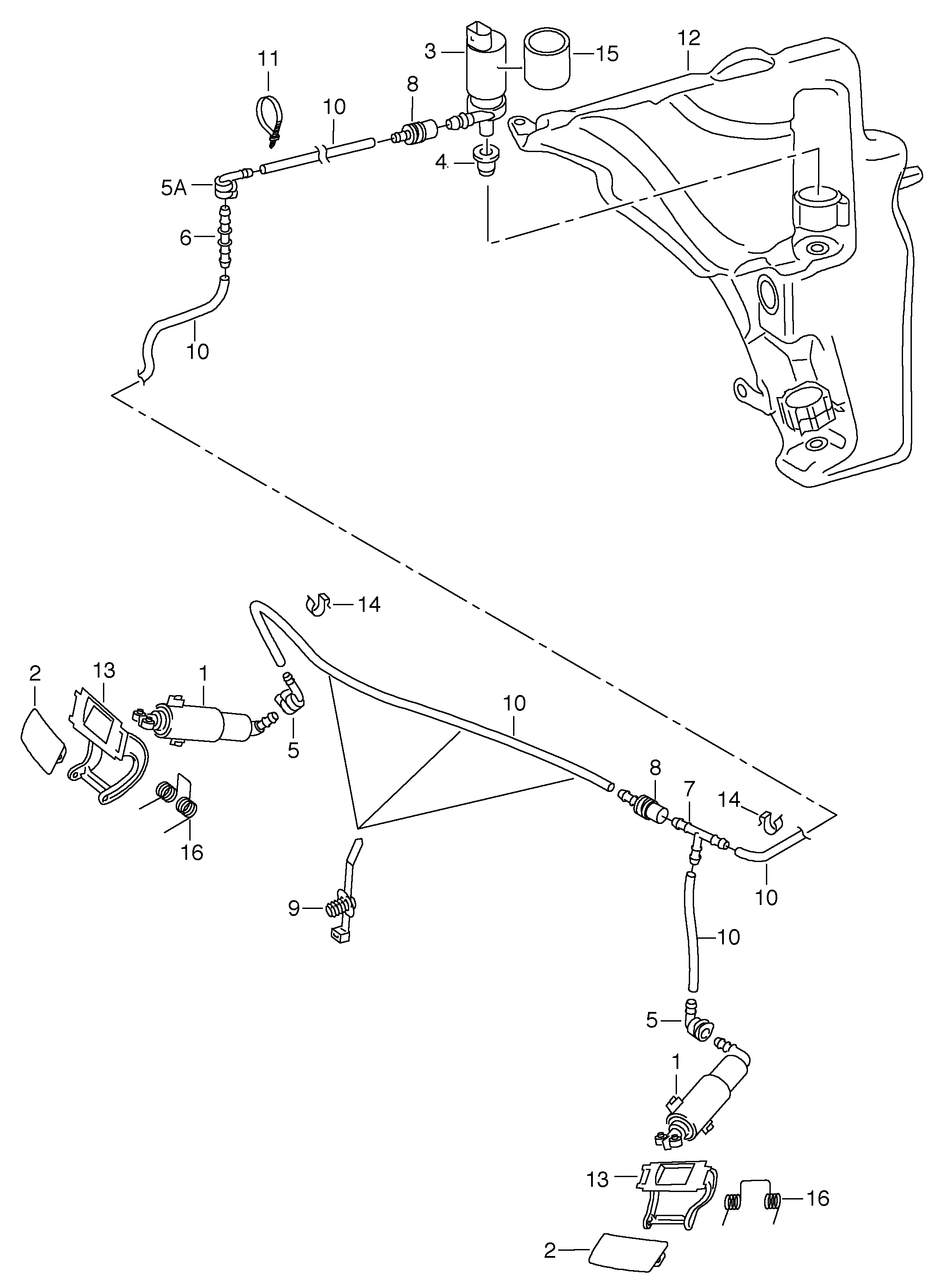 VAG 8K0 955 681 - Водна помпа за миещо устр., почистване на фаровете parts5.com