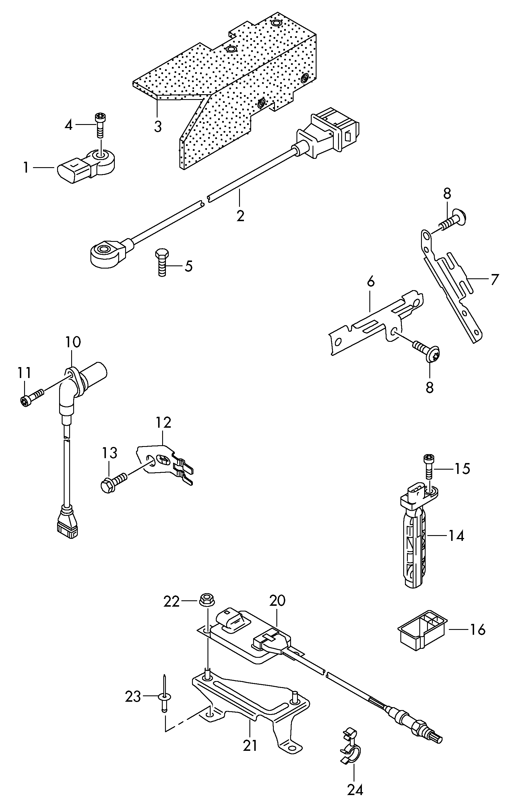 VAG 030905377C - Детонационен датчик parts5.com