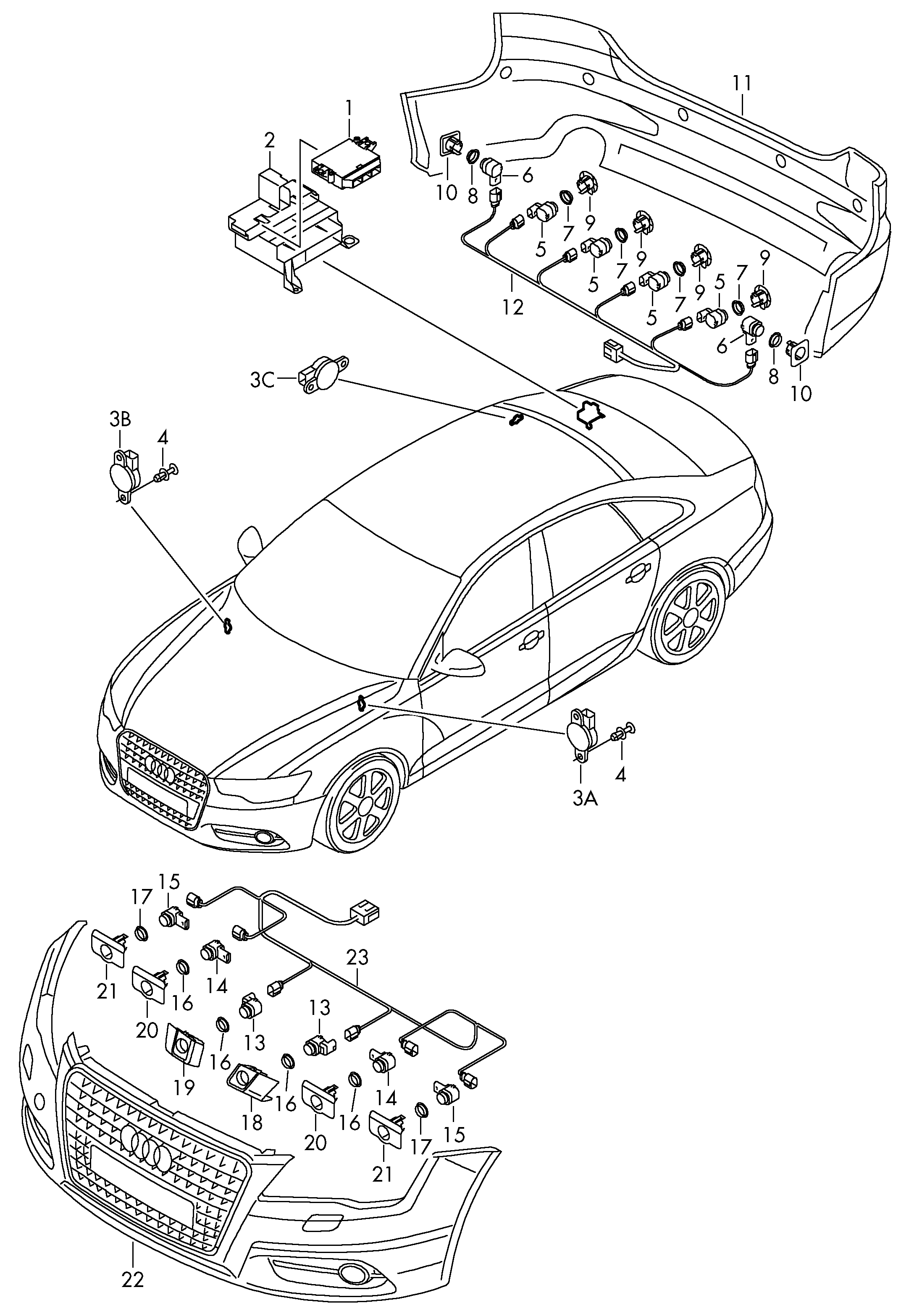 VAG 1S0 919 275 - Sensor, parking assist parts5.com