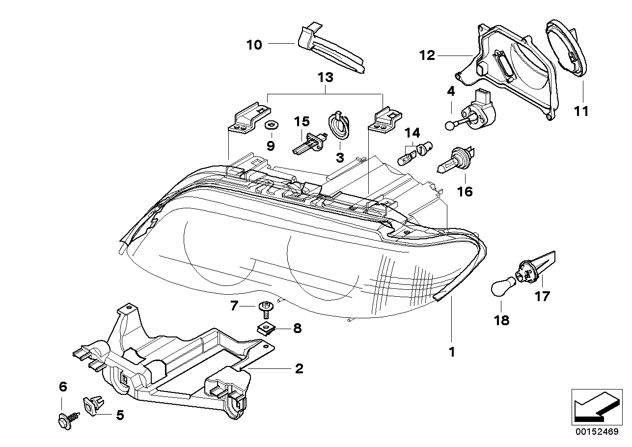 BMW 63217164759 - Sijalica, svetlo za maglu / zadnje svetlo parts5.com