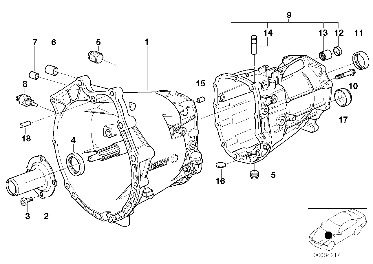 BMW 23 14 7 524 811 - Switch, reverse light parts5.com