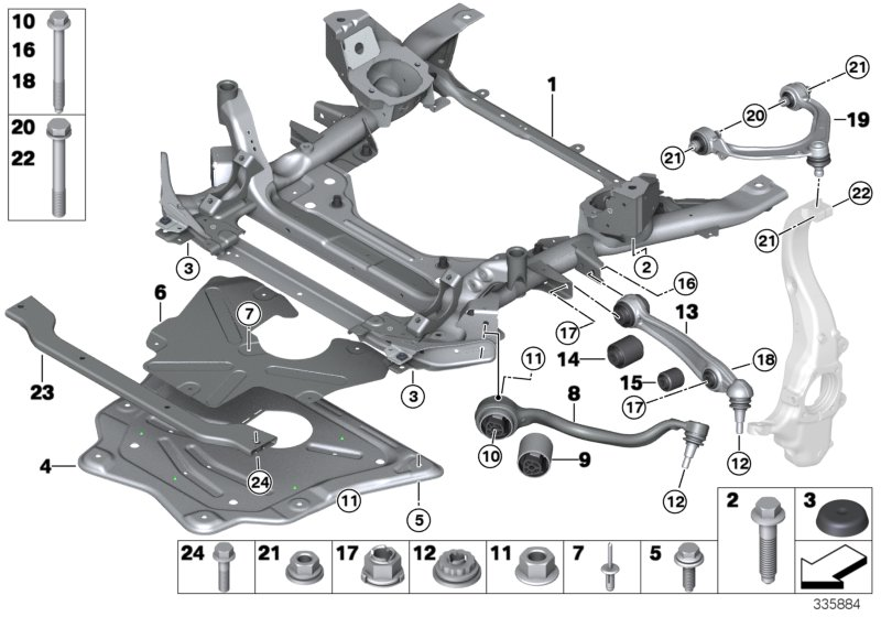 BMW 31 12 6 780 480 - Kit de reparación, brazos de suspensión parts5.com