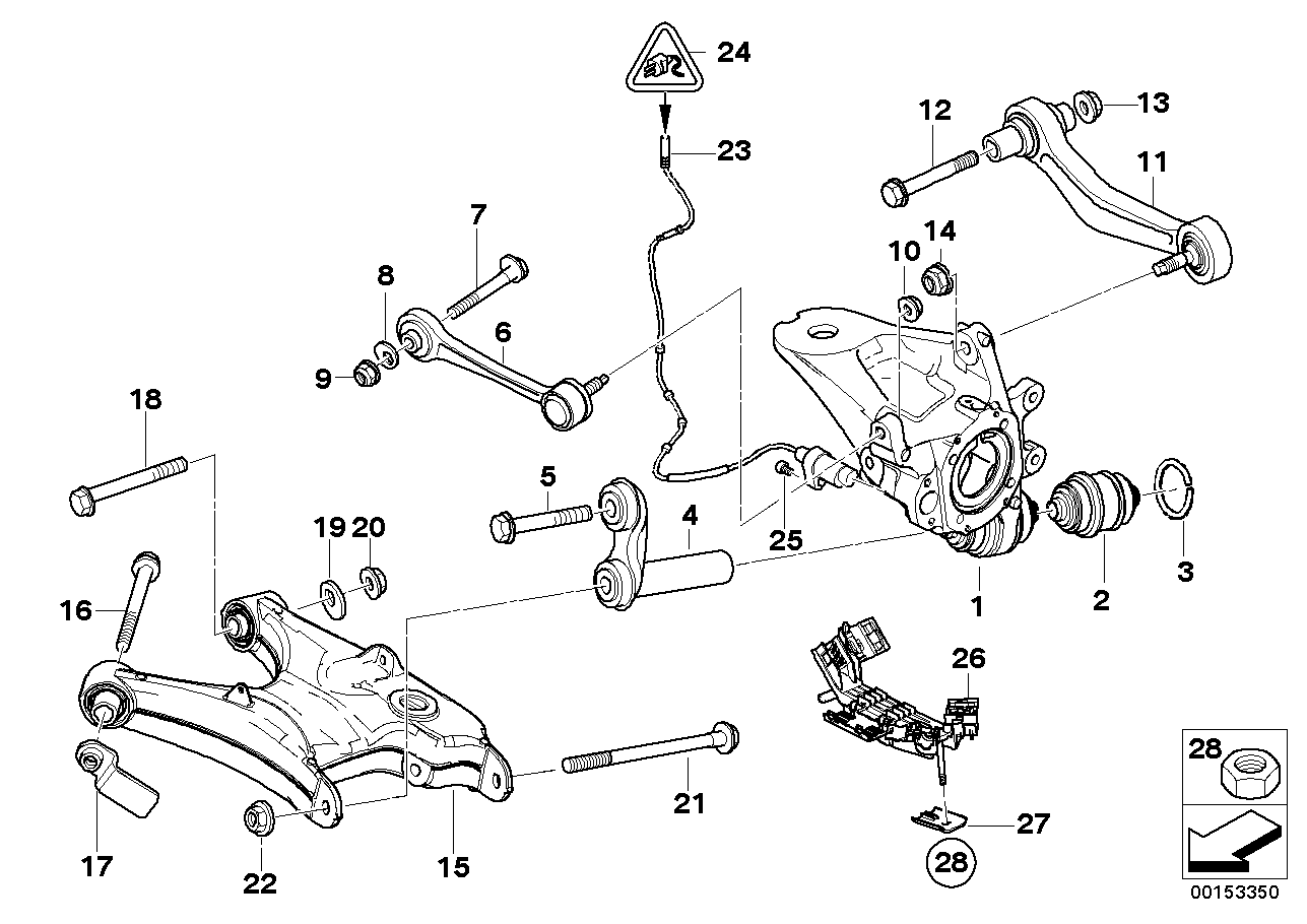 Mini 3332 6 774 796* - Řídicí páka, zavěšení kol parts5.com