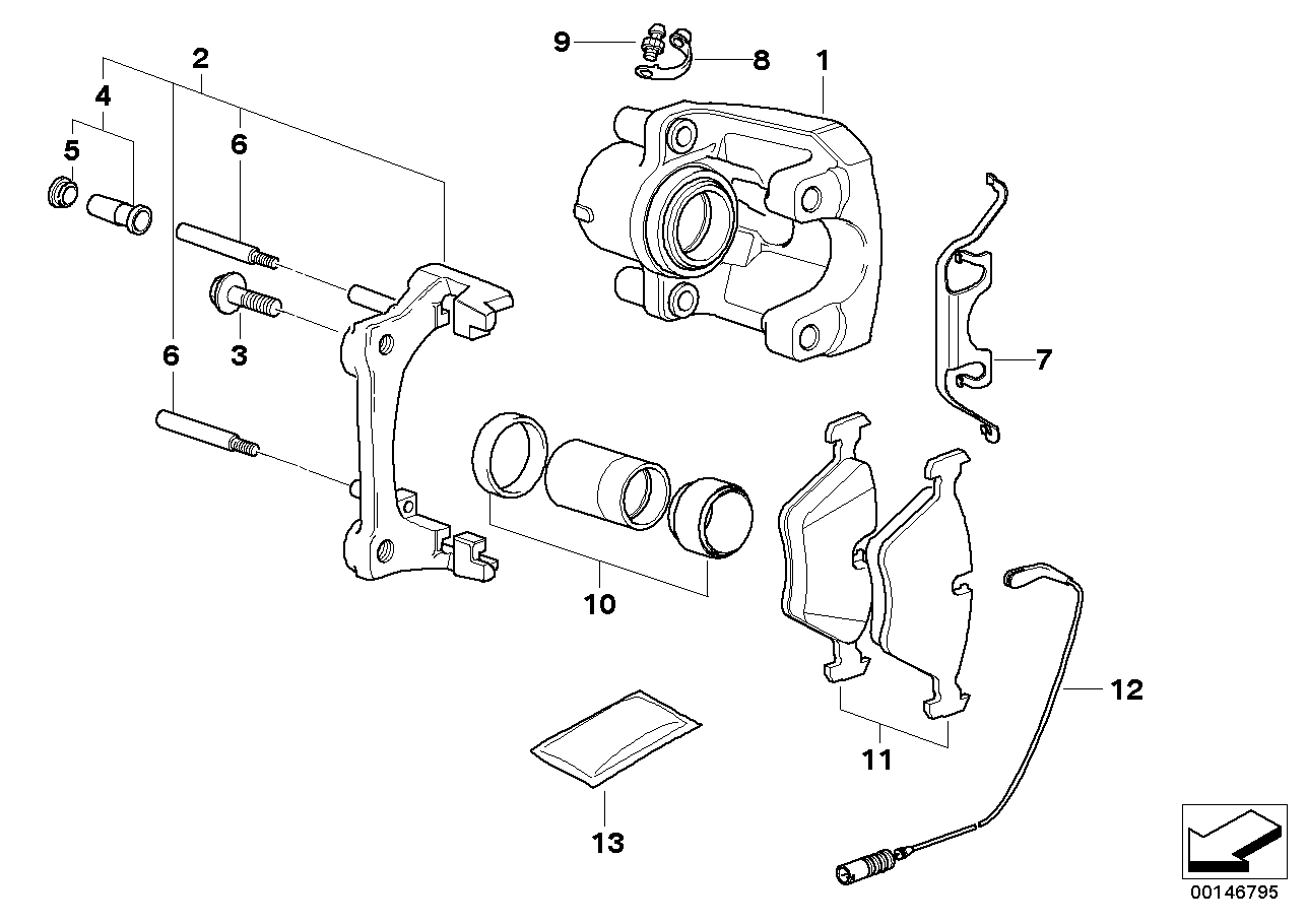 Mini 34 10 6 864 424 - Bolt, brake caliper parts5.com