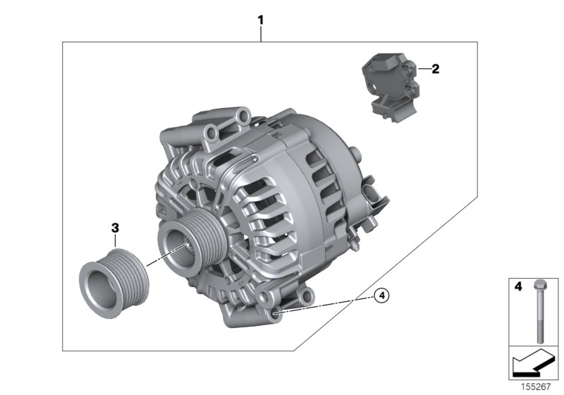 BMW 12 31 7 525 376 - Alternador parts5.com