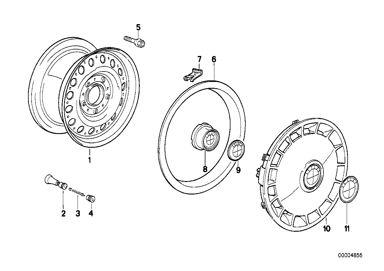 BMW 36 13 1 095 390 - Szpilka koła parts5.com