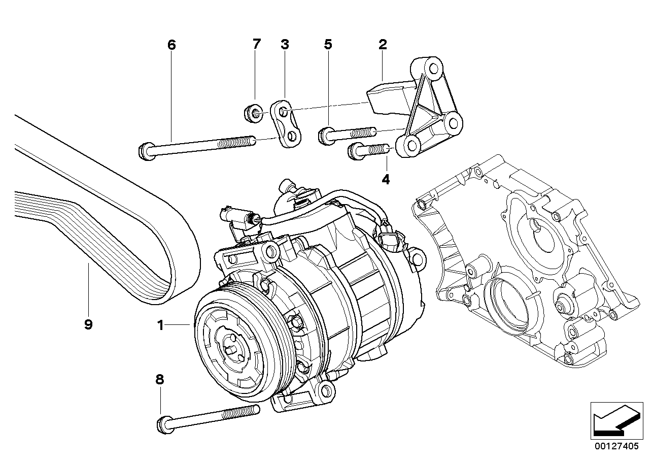 BMW 64 52 6 953 474 - Compressor, air conditioning parts5.com