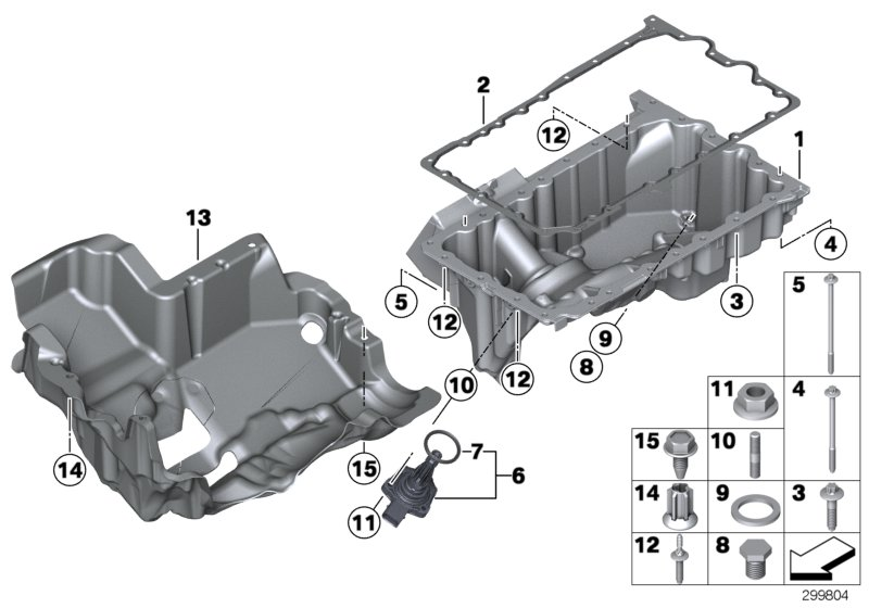 BMW 11 13 7 627 511 - Junta, depósito de aceite parts5.com