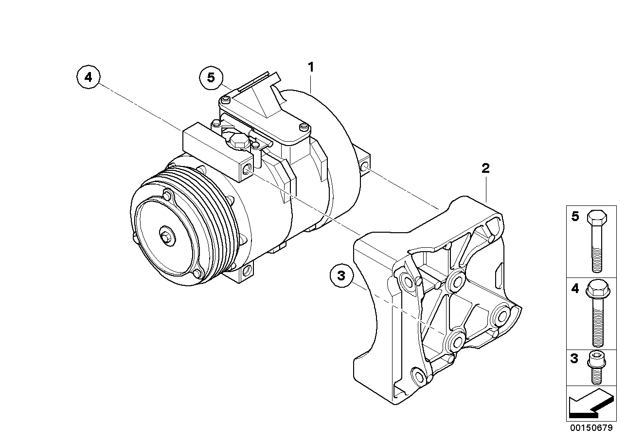 BMW 64 52 6 950 152 - Kompresor, klimatizace parts5.com