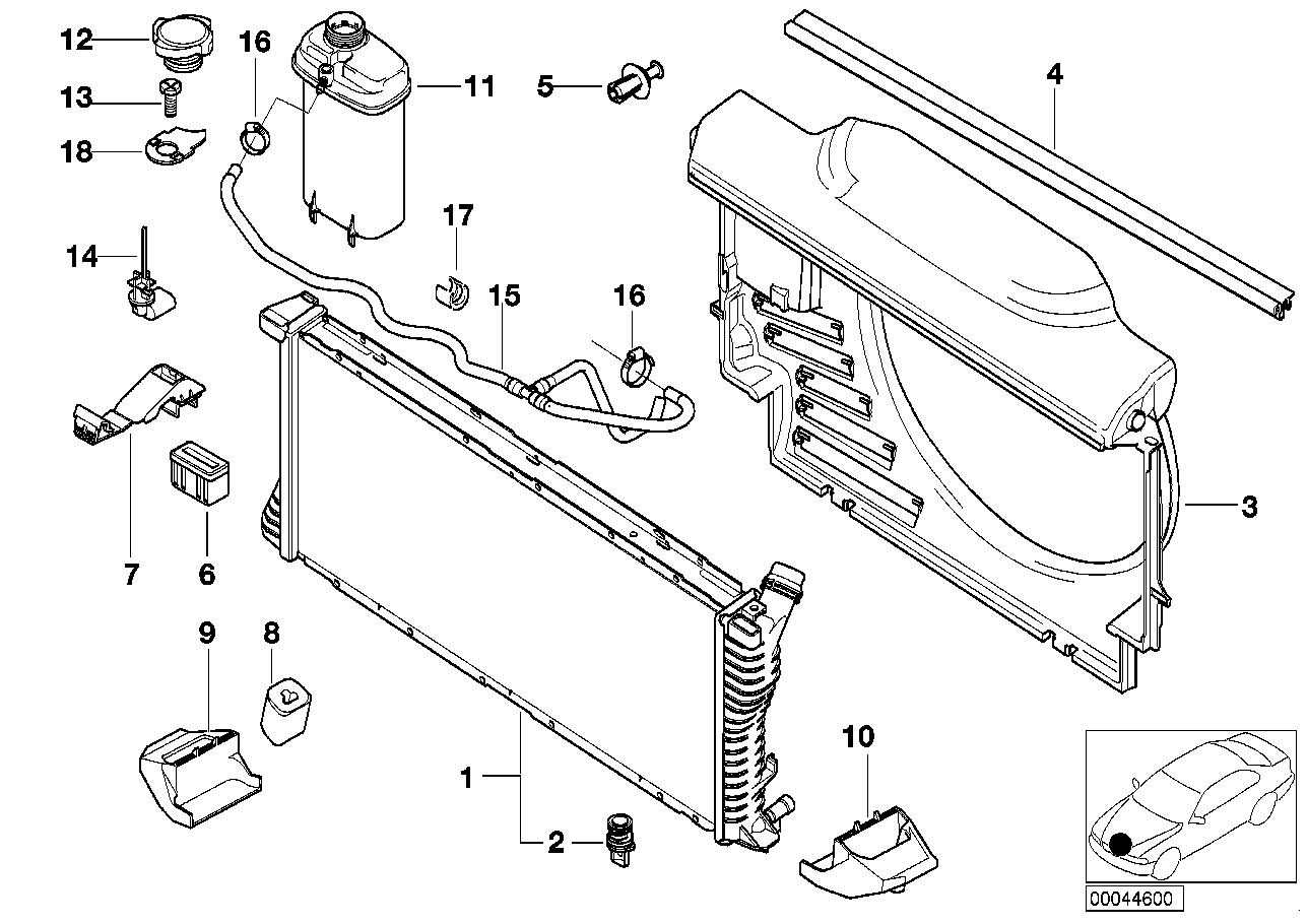 BMW 17 11 2 247 346 - Śruba, korek chłodnicy parts5.com