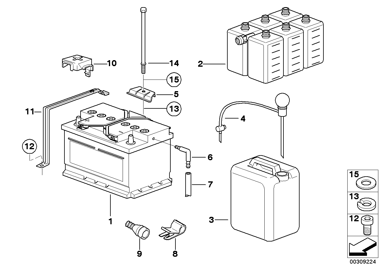 BMW 61 21 2 158 121 - Batterie de démarrage parts5.com