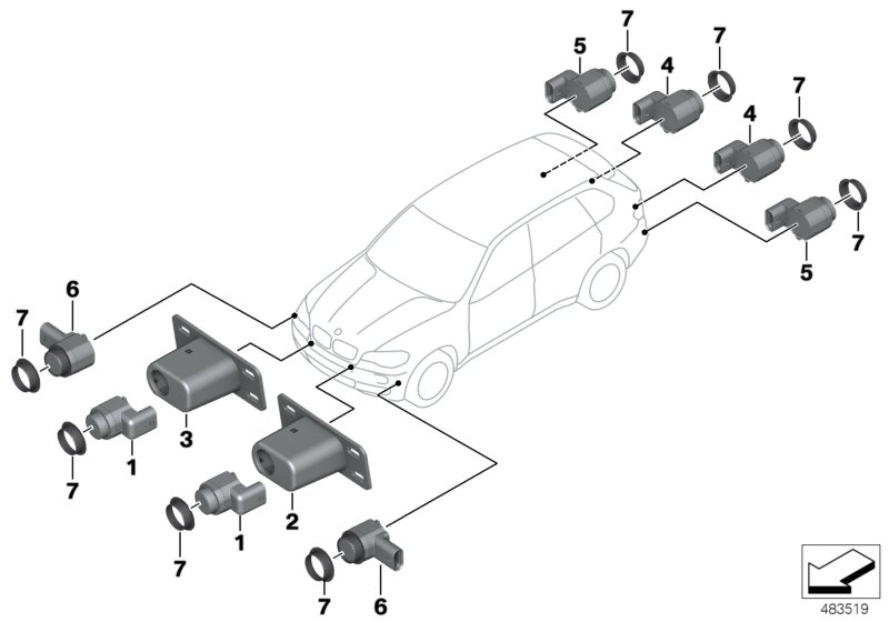 BMW 66 20 9 142 200 - Czujnik zbliżeniowy parts5.com