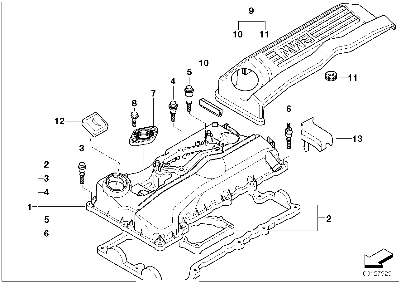 Mini 11 12 8 655 331 - Sealing cap, oil filler neck parts5.com