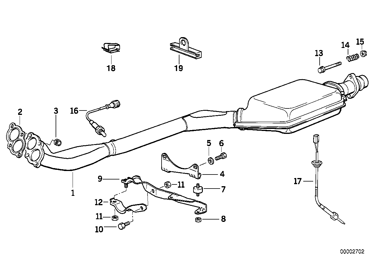 BMW 11 78 1 734 393 - Sonda Lambda parts5.com