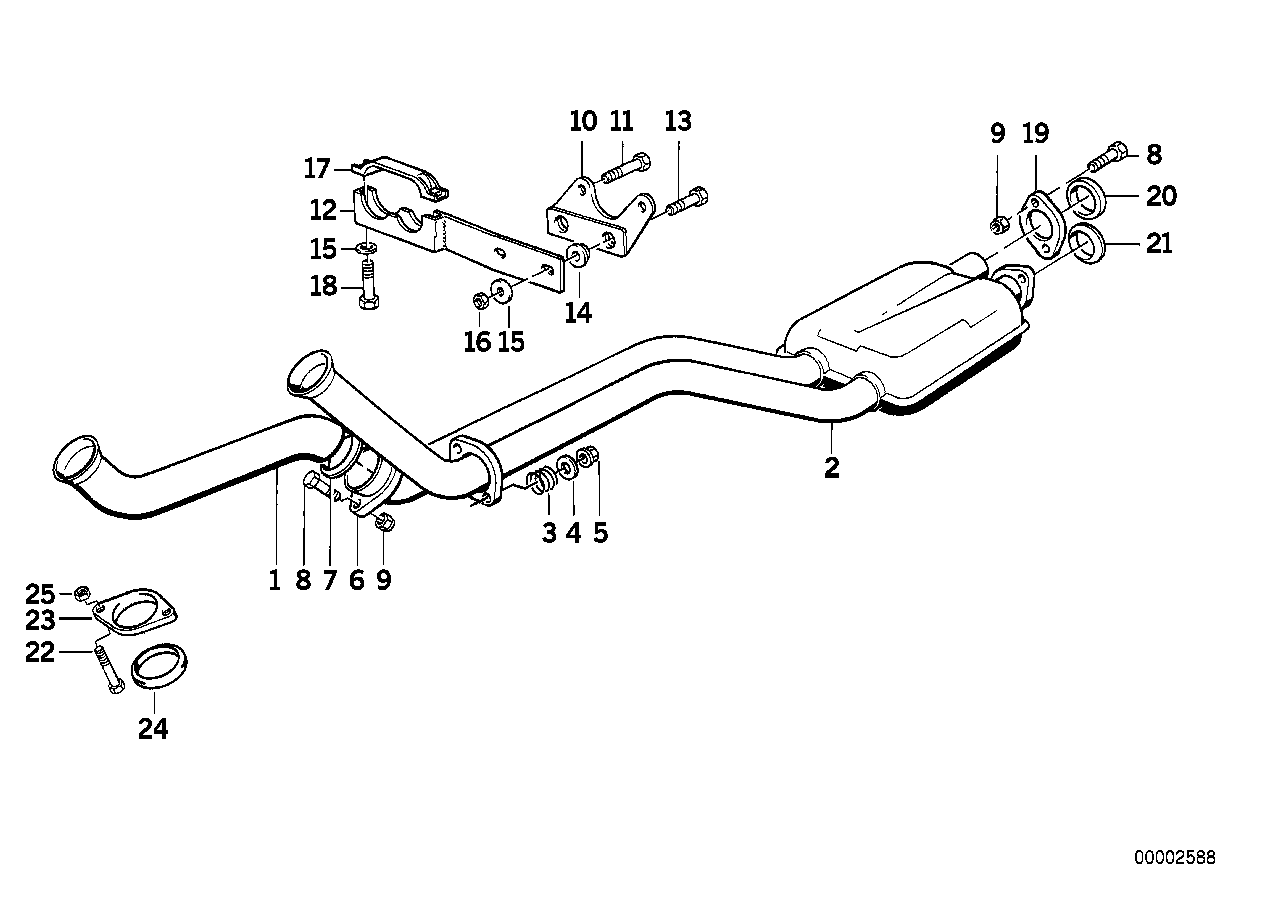 BMW 18 30 7 620 549 - Nut, exhaust manifold parts5.com